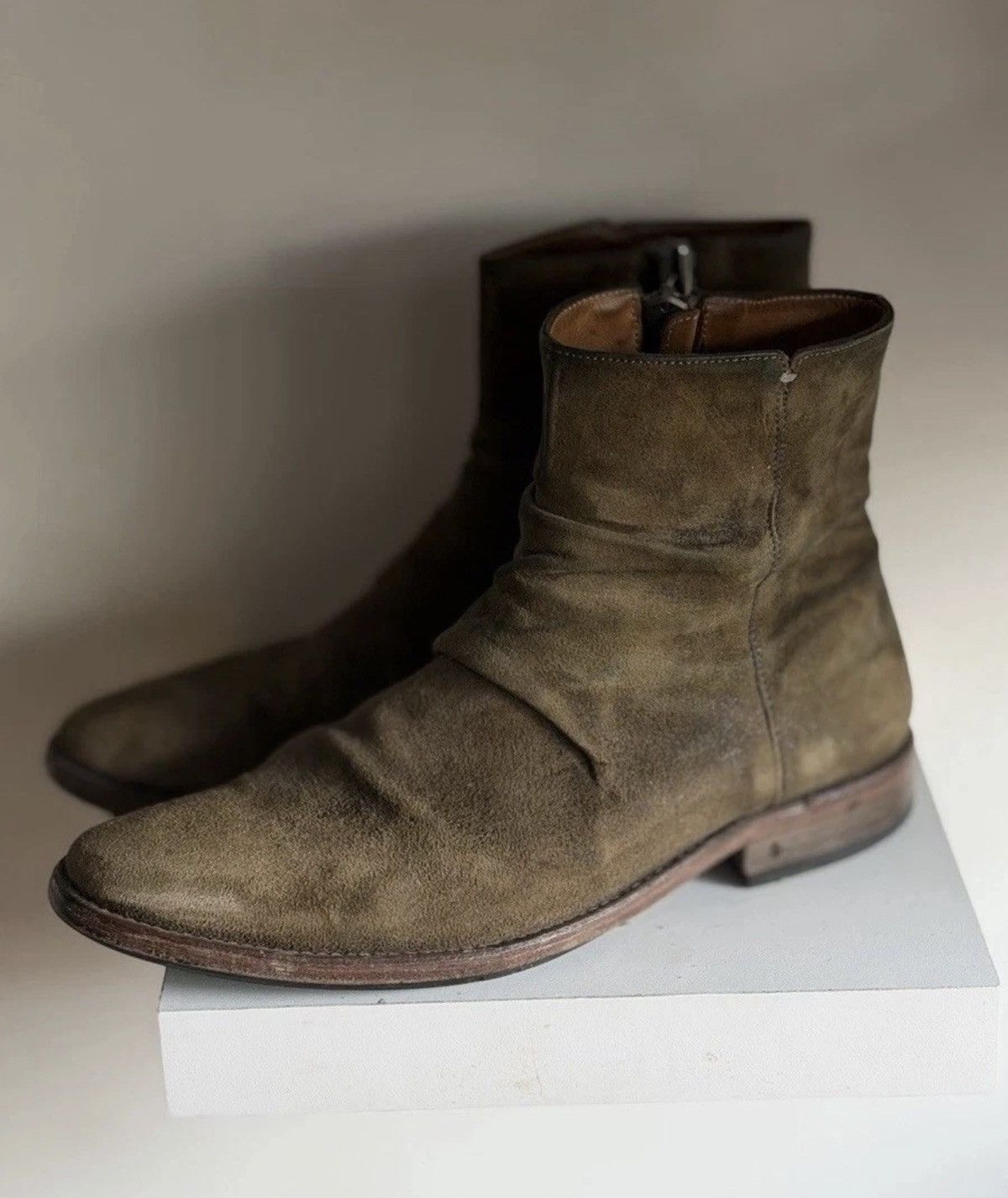 John Varvatos John Varvatos Sharpei Morrison suede leather boots 7.5 Size US 7.5 / EU 40-41 - 1 Thumbnail
