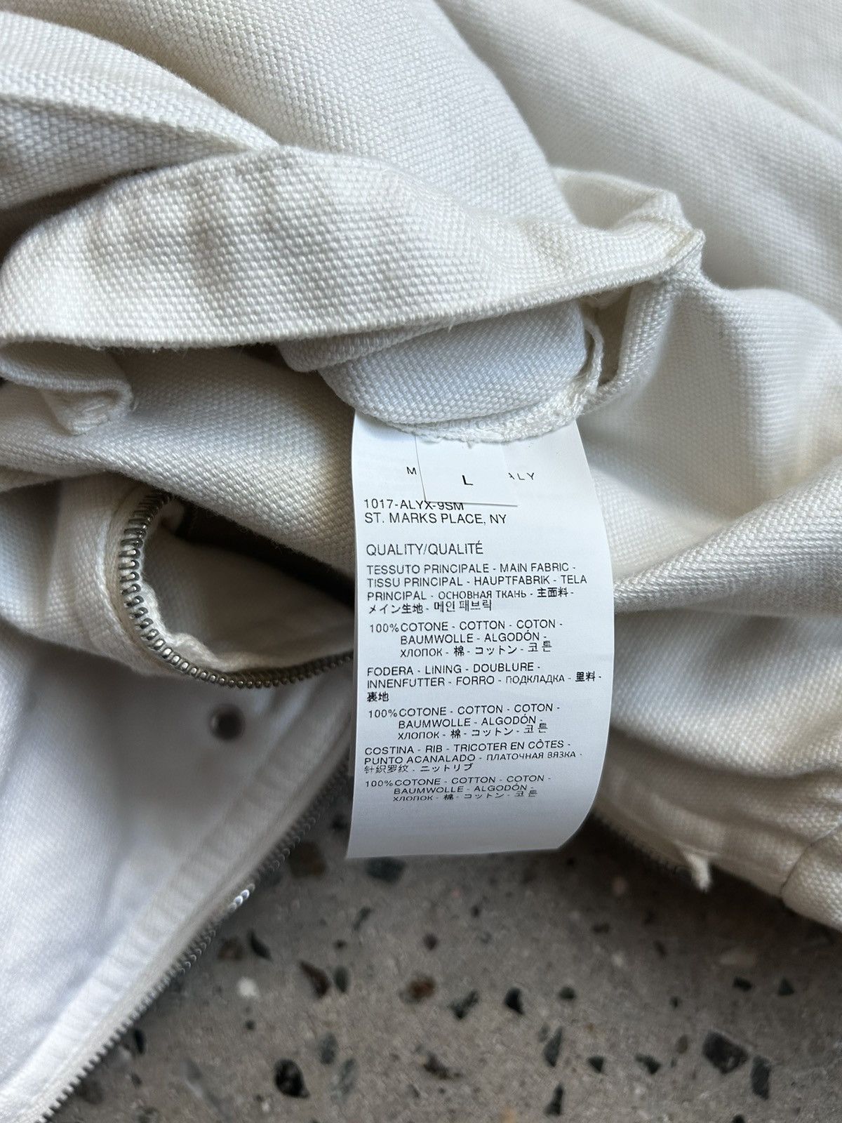 1017 ALYX 9SM Dirty Wash Light Beige Hooded Jacket Size US L / EU 52-54 / 3 - 9 Thumbnail