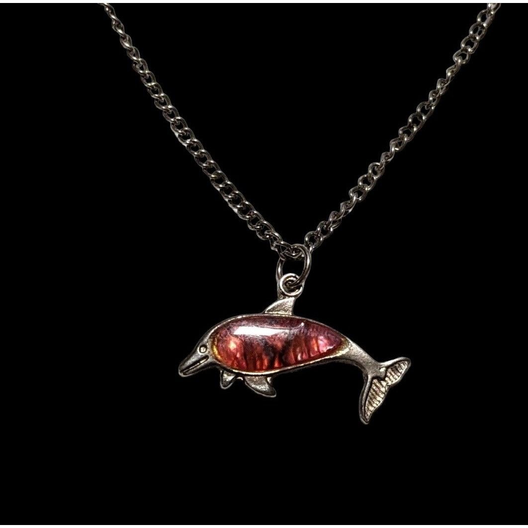 Other Pink Shell Dolphin Necklace Size ONE SIZE - 2 Thumbnail