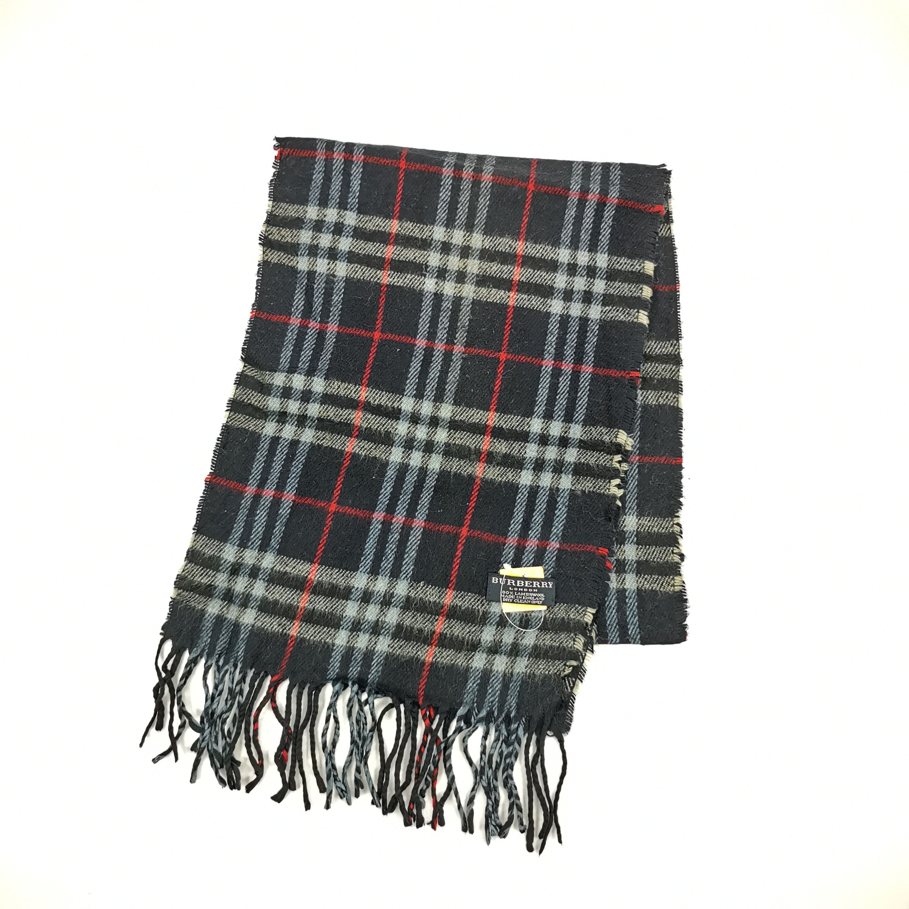 Burberry × Vintage Vintage BURBERRY Scarf Wool Cashmere Scarves. Size ONE SIZE - 3 Thumbnail