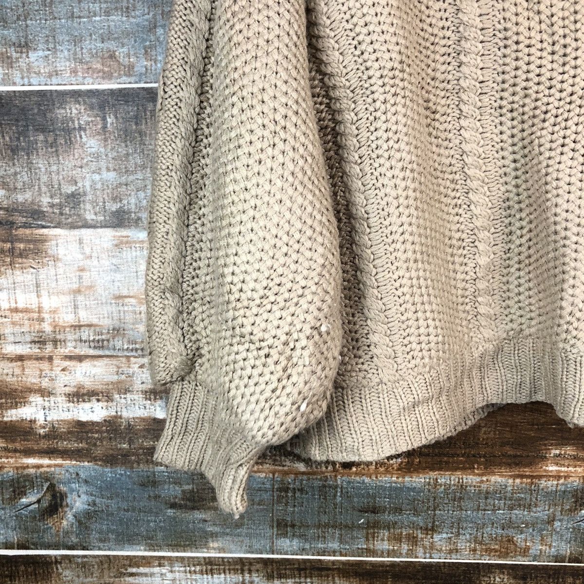 Homespun Knitwear × Japanese Brand Apres Jour Brown Knitwear Hoodie #A2405 Size L / US 10 / IT 46 - 15 Thumbnail
