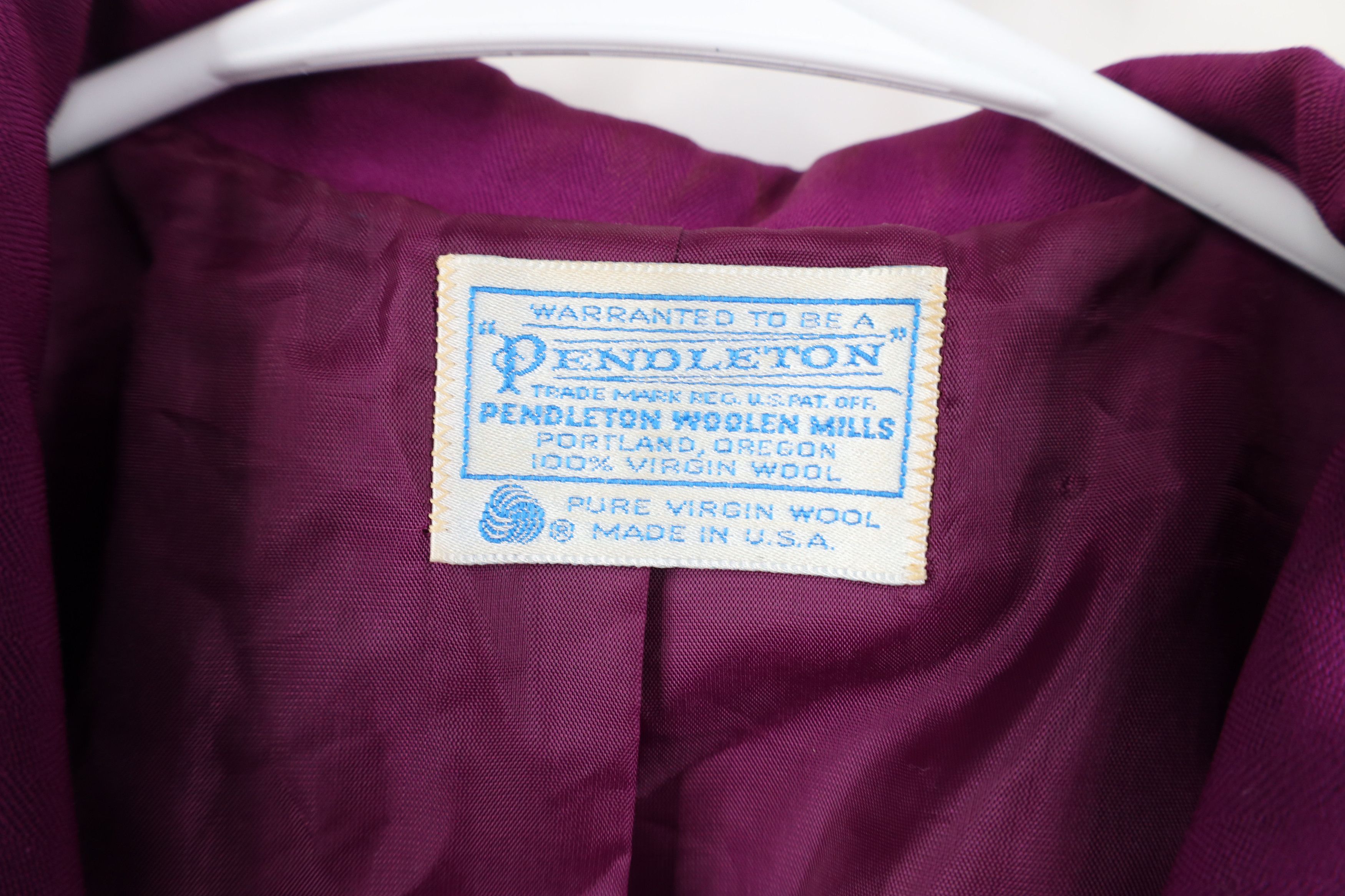 Pendleton Vintage 90s Pendleton Herringbone Suit Blazer Jacket USA Size XXL / US 16-18 / IT 52-54 - 11 Thumbnail