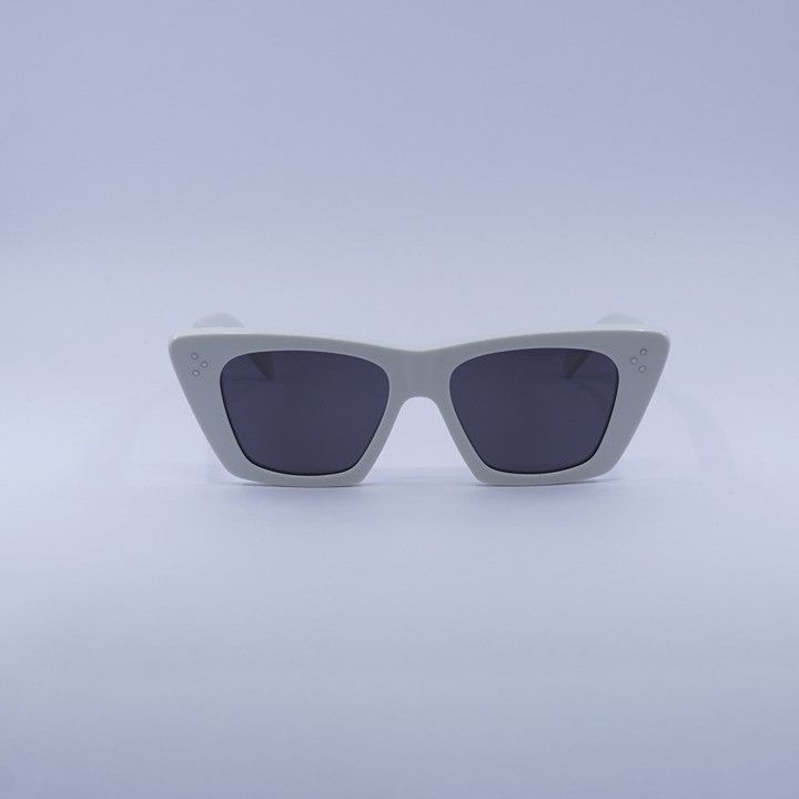 Celine Celine CL40187I 25A Sunglasses White Cat Eye Frame, Grey Size ONE SIZE - 2 Thumbnail