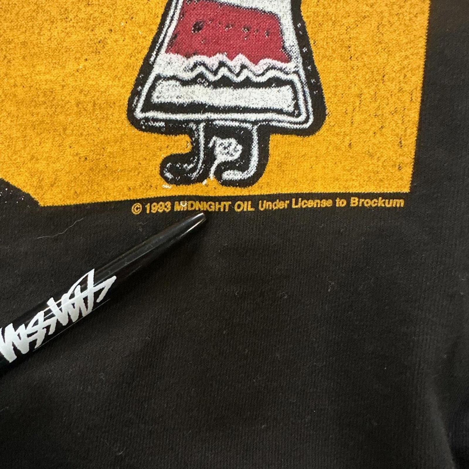 Band Tees 1993 Midnight Oil Tour Tee Size US L / EU 52-54 / 3 - 3 Thumbnail