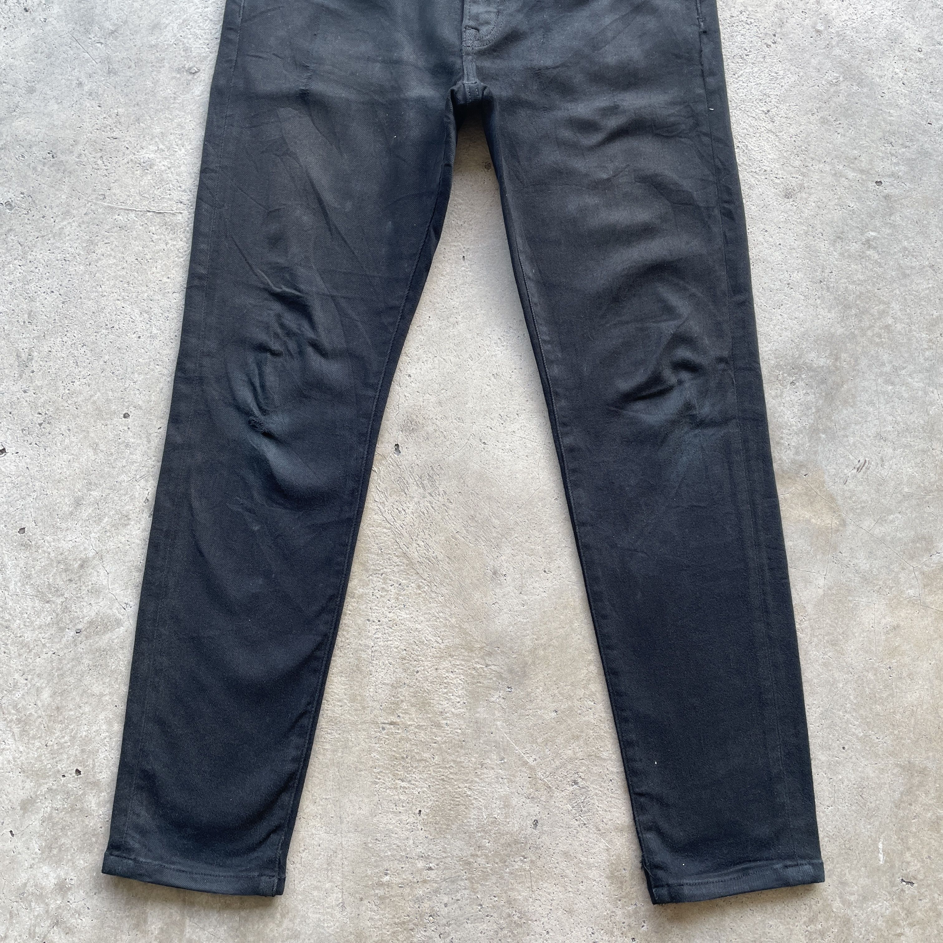 Japanese Brand × Jean W31💥 Vintage Japanese Brand Black Skinny Jeans Denim Pants Size US 31 - 4 Thumbnail