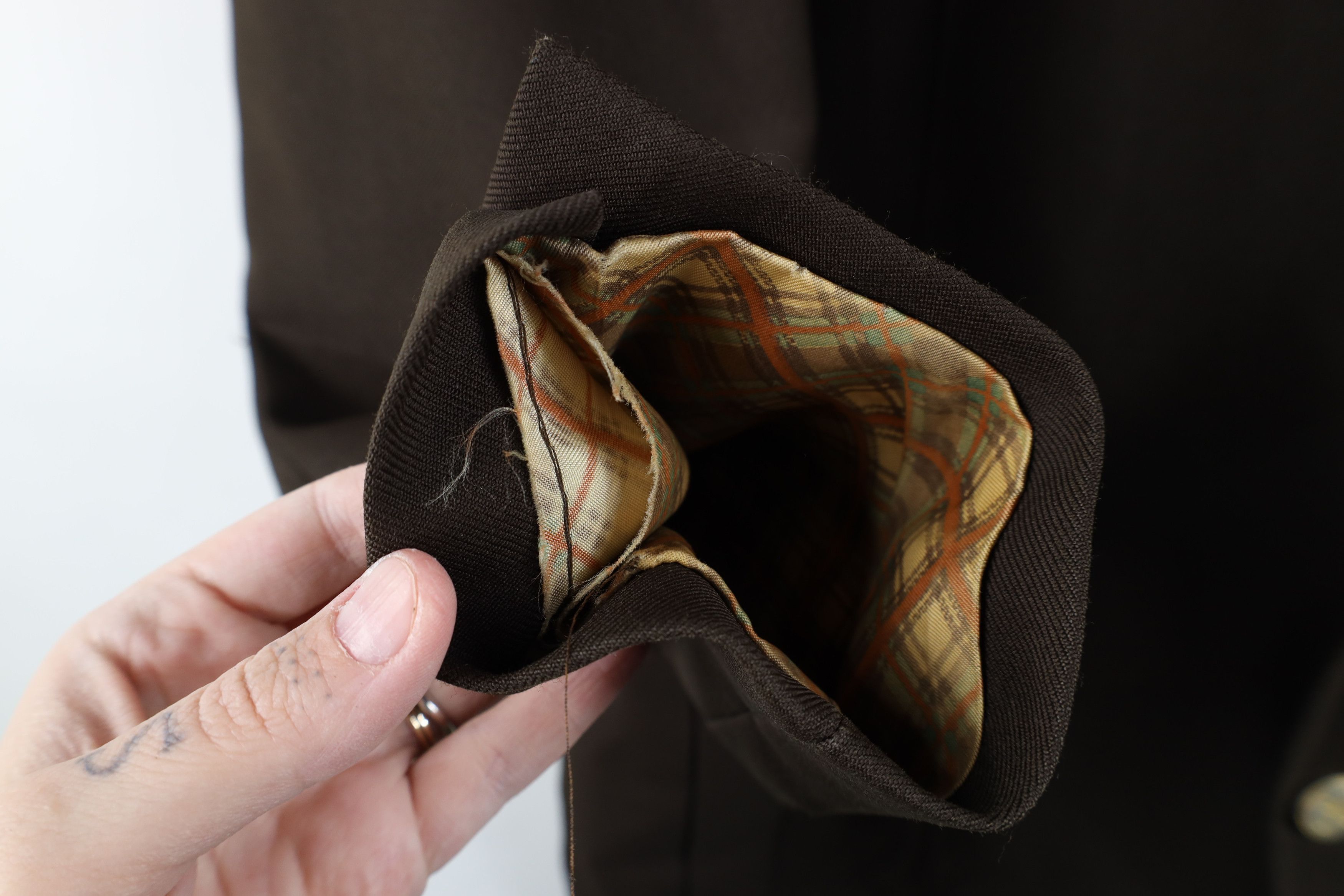 Vintage Vintage 70s Streetwear Suit Coat Blazer Jacket Brown USA Size US XXL / EU 58 / 5 - 6 Thumbnail