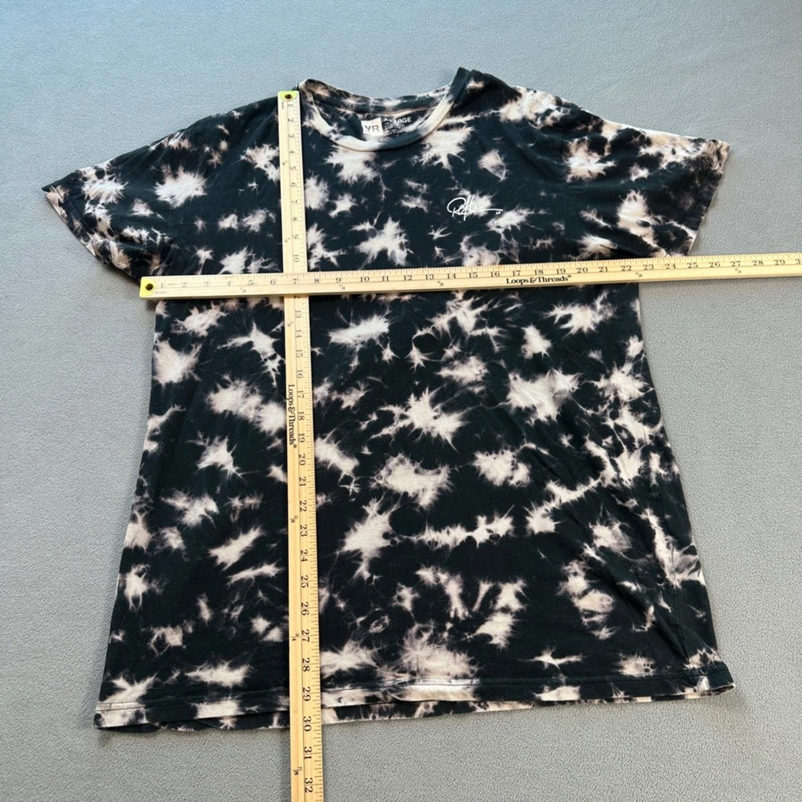 Other YR T Shirt Men's X-Large Black White Tie Dye Graphic Cotton Size US XL / EU 56 / 4 - 3 Thumbnail