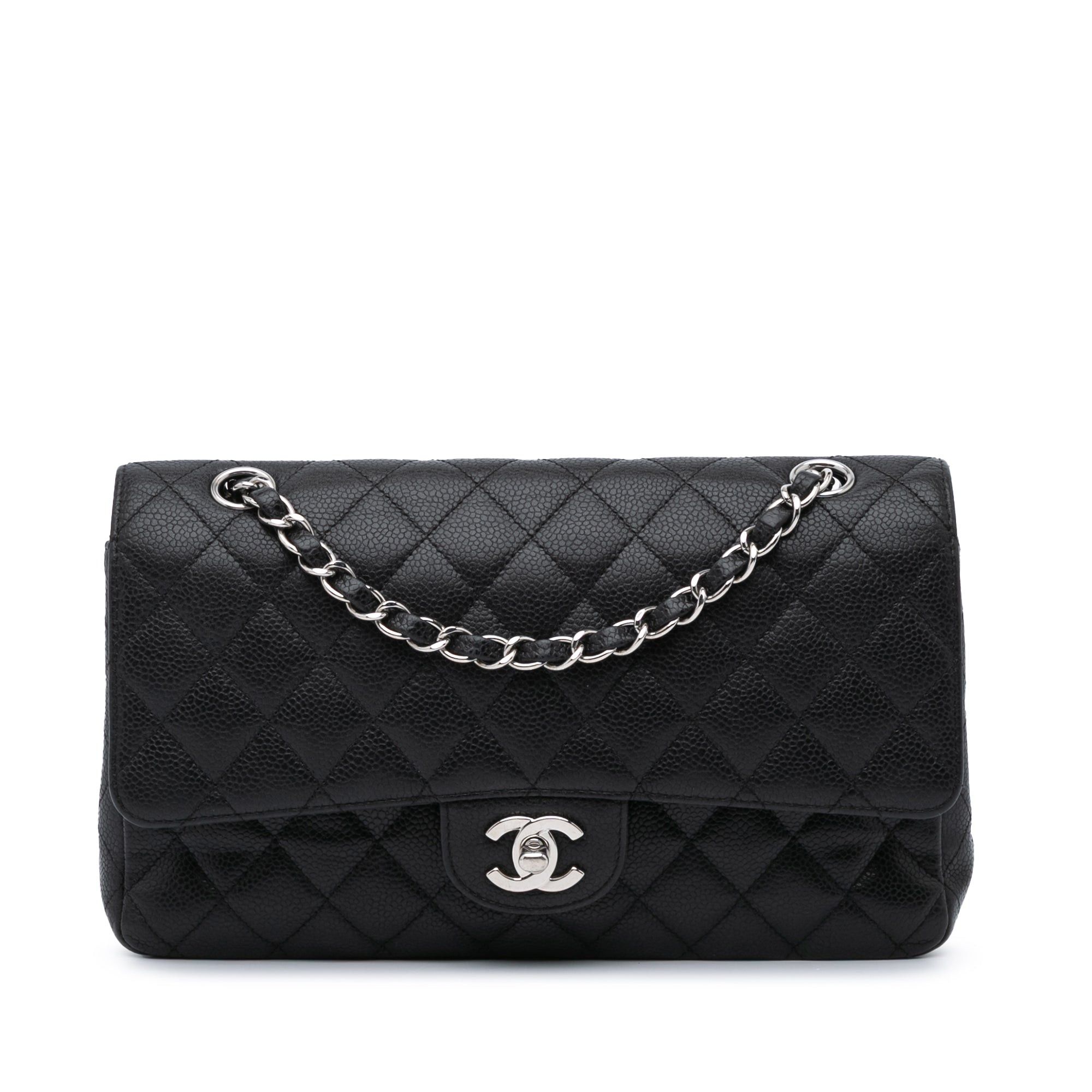 Chanel Chanel Medium Classic Caviar Double Flap Black Size ONE SIZE - 1 Thumbnail