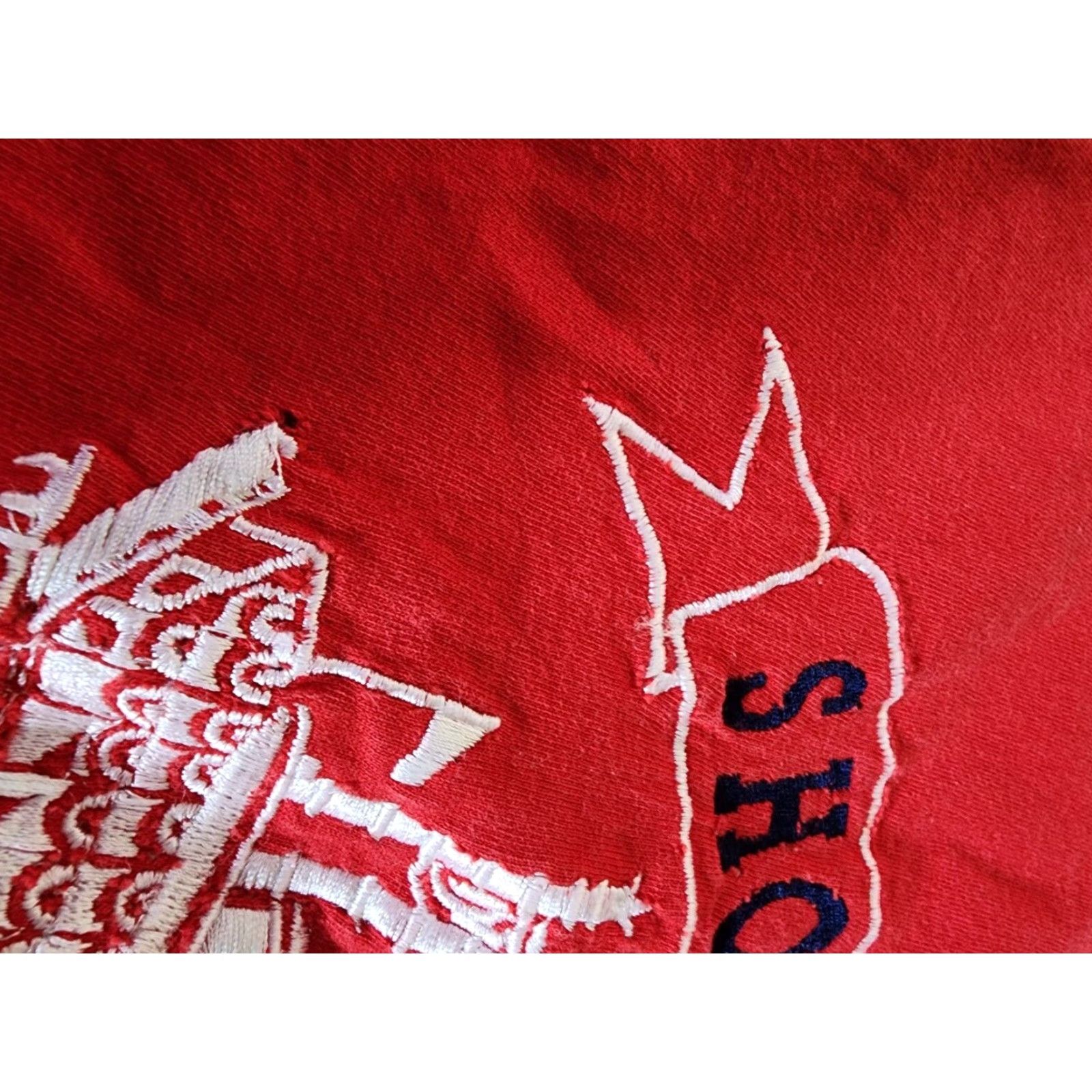 Vintage VINTAGE Silver Dollar City Branson Belle Showboat Embroidered Crew Neck T Shirt - Red, Mens XL, 90s Hipster, Distressed, Short Sleeve Size US XL / EU 56 / 4 - 6 Thumbnail