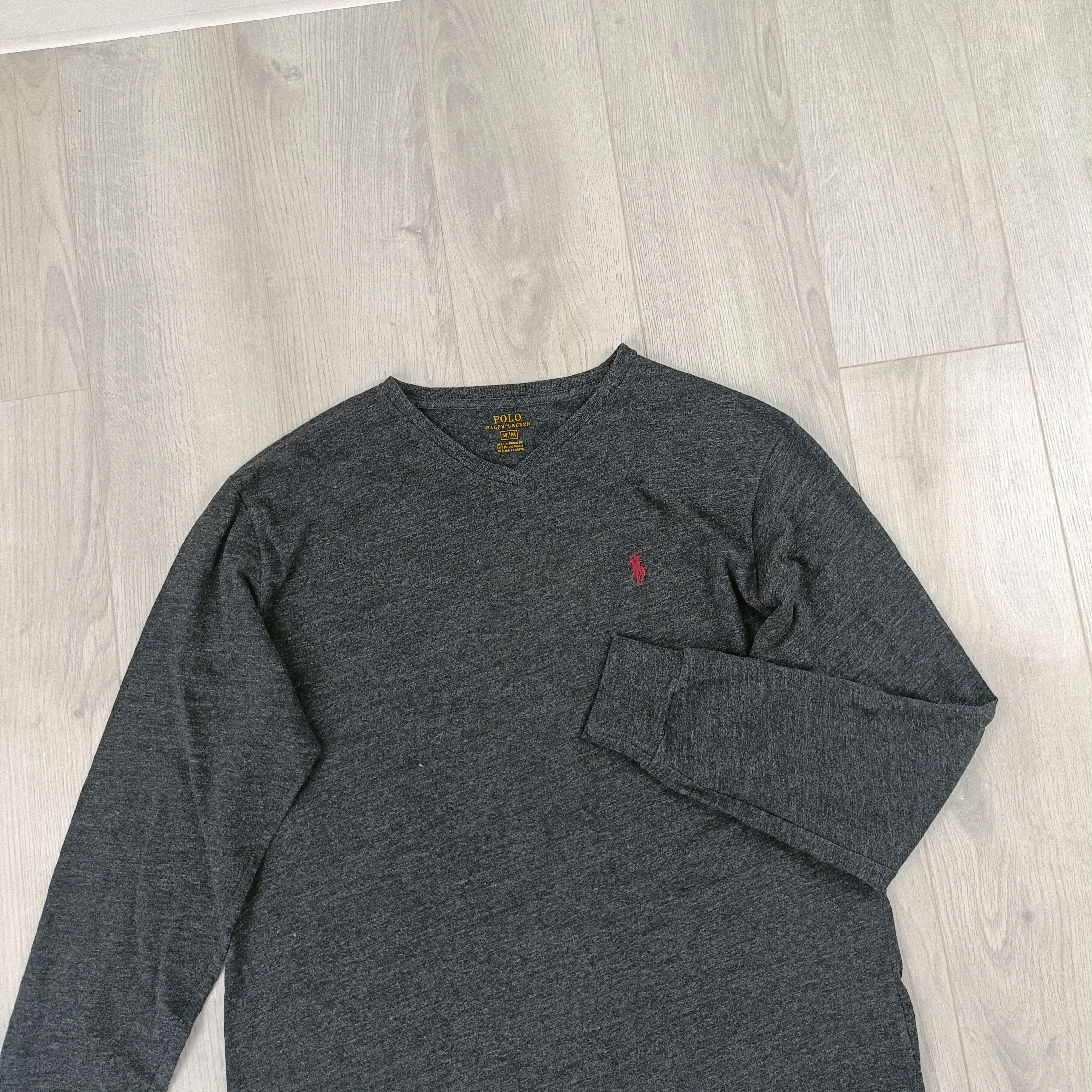 Polo Ralph Lauren Men's Gray Cotton Sweater ! Size US M / EU 48-50 / 2 - 2 Thumbnail