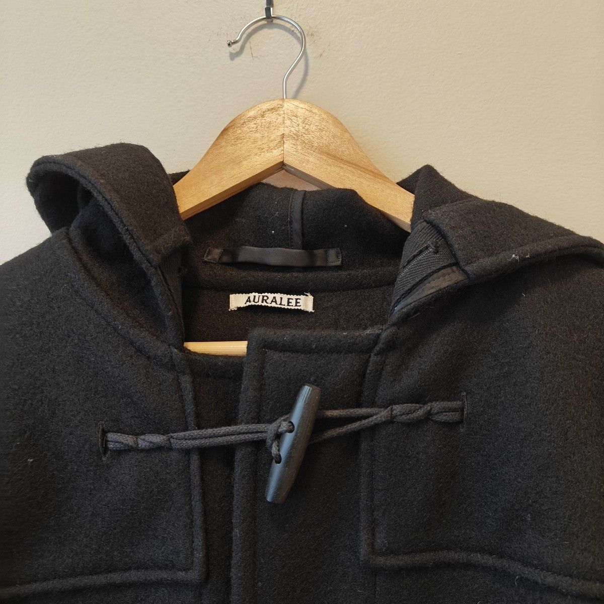Auralee LNWOT Black Wool toggle duffle coat, Japan $1350 Size US XXL / EU 58 / 5 - 2 Thumbnail