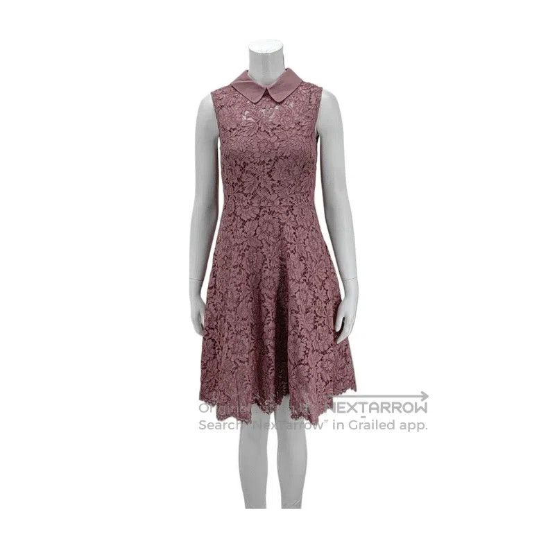 Valentino Valentino Pink lace dress Size L / US 10 / IT 46 - 7 Thumbnail