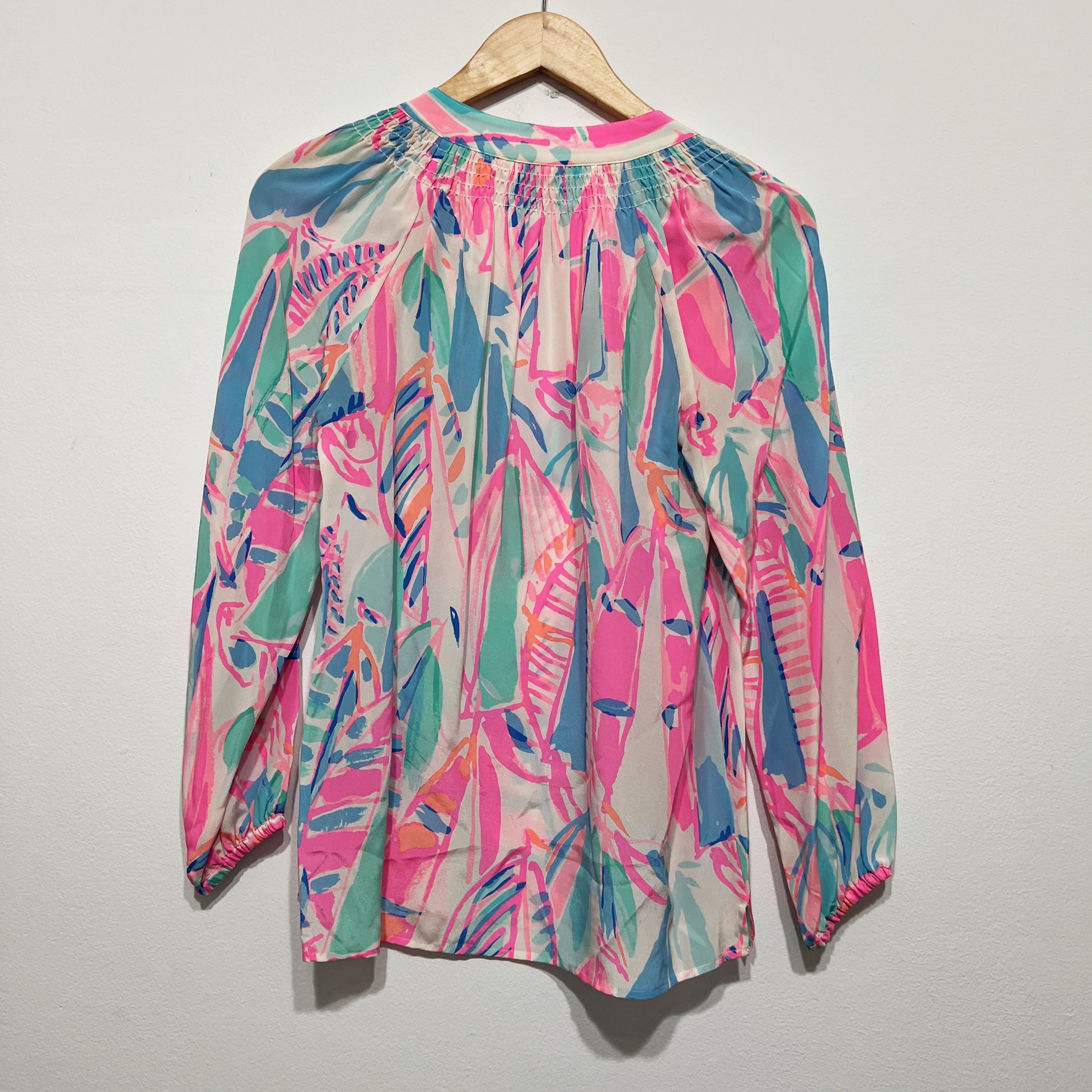 Lilly Pulitzer Lilly Pulitzer Women's Elsa Silk Chiffon Size XS / US 0-2 / IT 36-38 - 4 Thumbnail