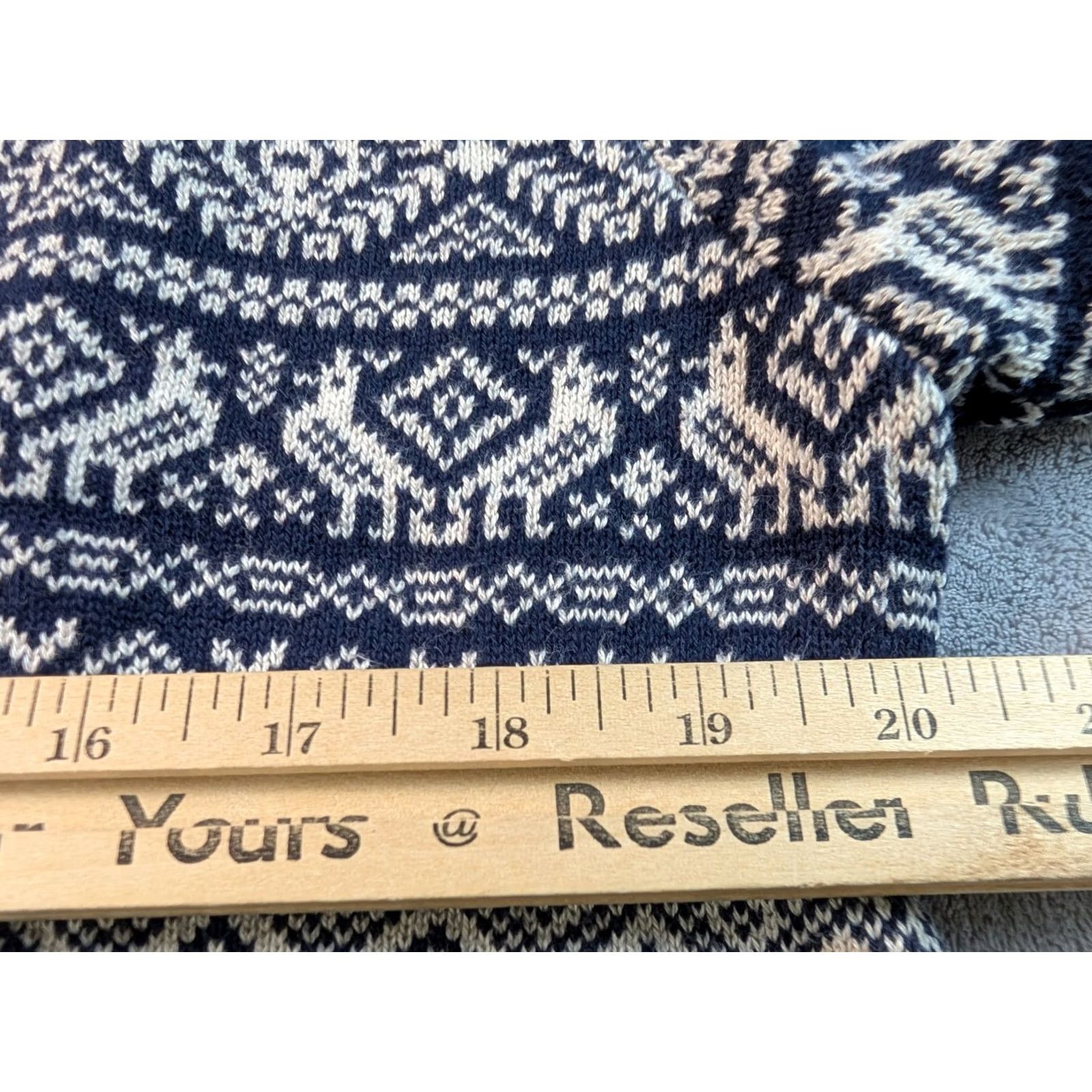 J.Crew J.CREW Sweater Crew Neck Fair Isle Nordic Multicolor Navy White Men's Large Size US L / EU 52-54 / 3 - 6 Thumbnail