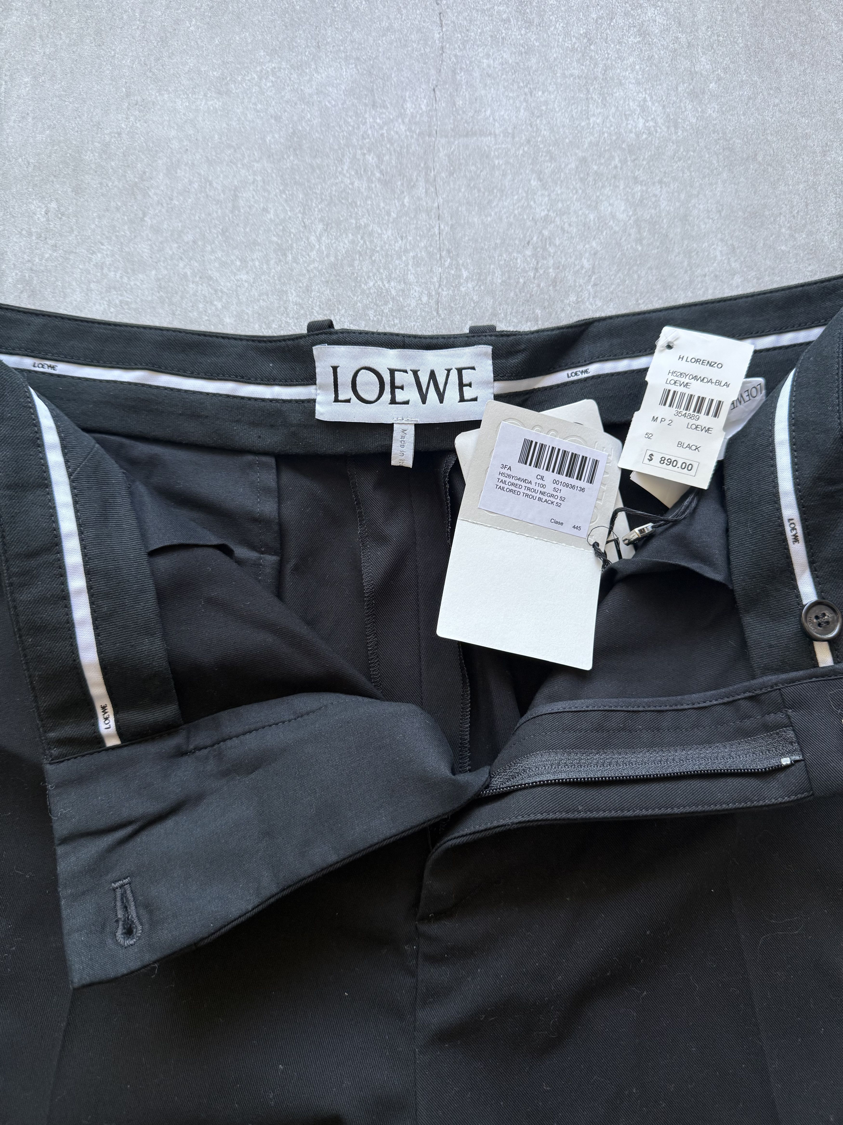 Loewe Loewe Black Pleated Trouser Size US 36 / EU 52 - 2 Thumbnail