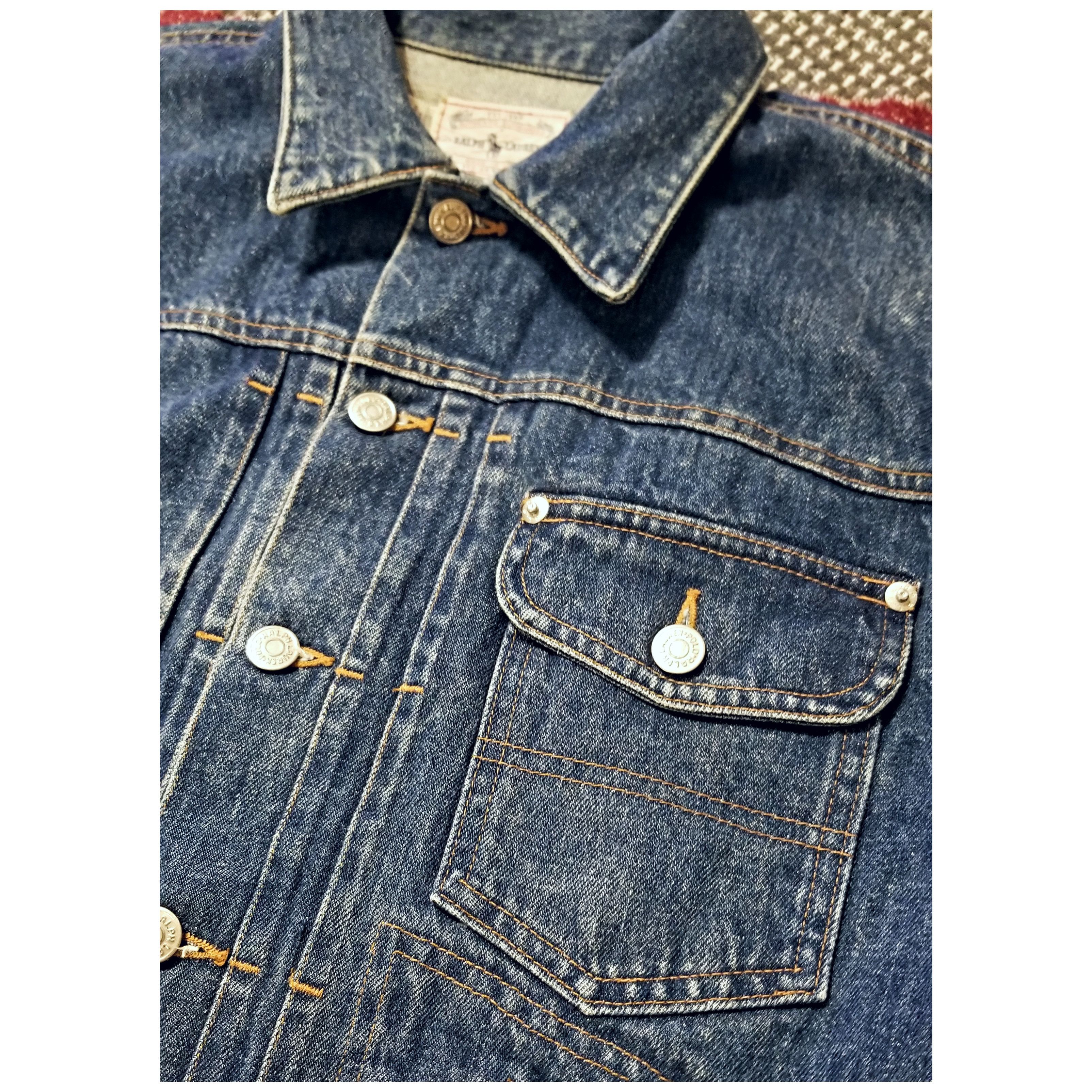 RRL Ralph Lauren VTG 80s POLO RALPH LAUREN DENIM JACKET- WOMEN'S SIZE LARGE Size L / US 10 / IT 46 - 8 Thumbnail