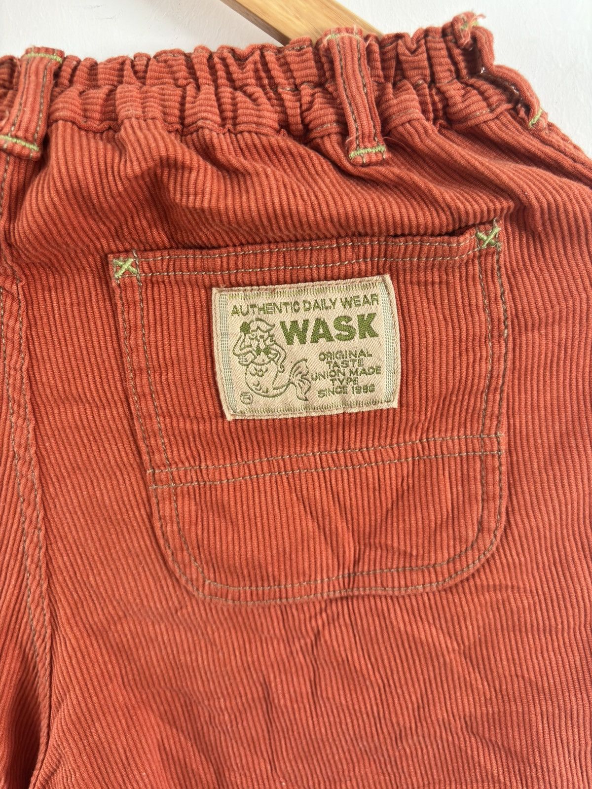 Japanese Brand Japanese Wask Orange Corduroy Shorts Size US 30 / EU 46 - 3 Thumbnail