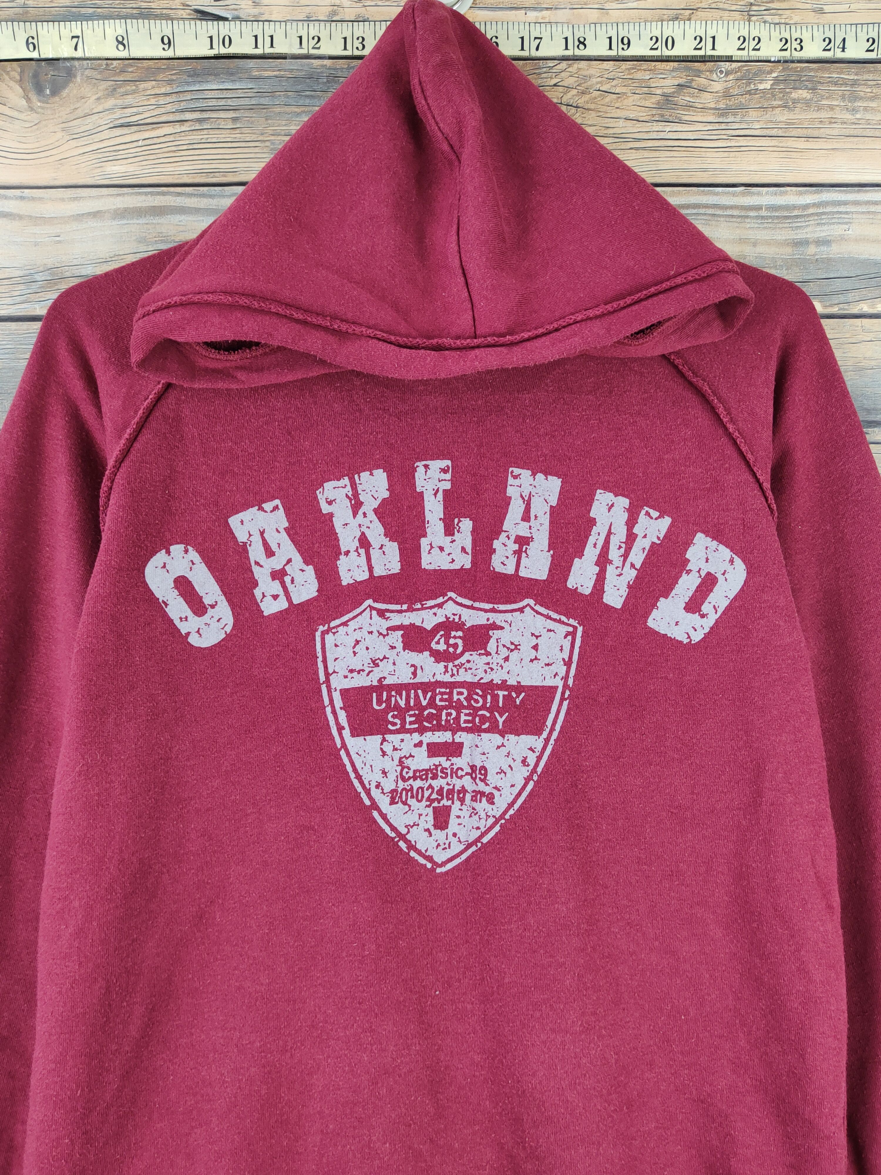 Vintage DL Caperdoni Maroon Hoodie Sweatshirts #548 Size M / US 6-8 / IT 42-44 - 2 Thumbnail