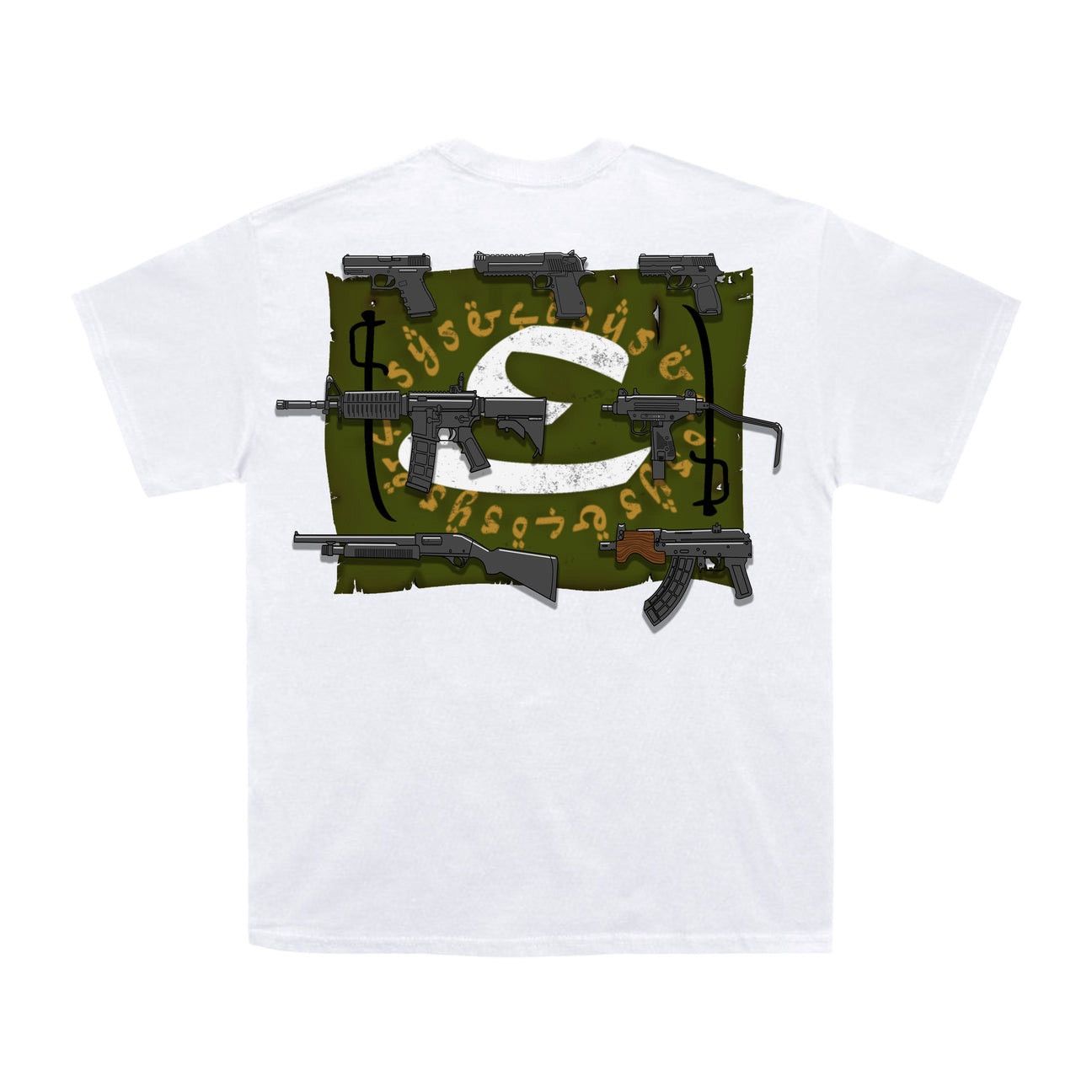 Ecosys Ecosys Skeleton Army Military T-Shirt - White Size US L / EU 52-54 / 3 - 2 Thumbnail