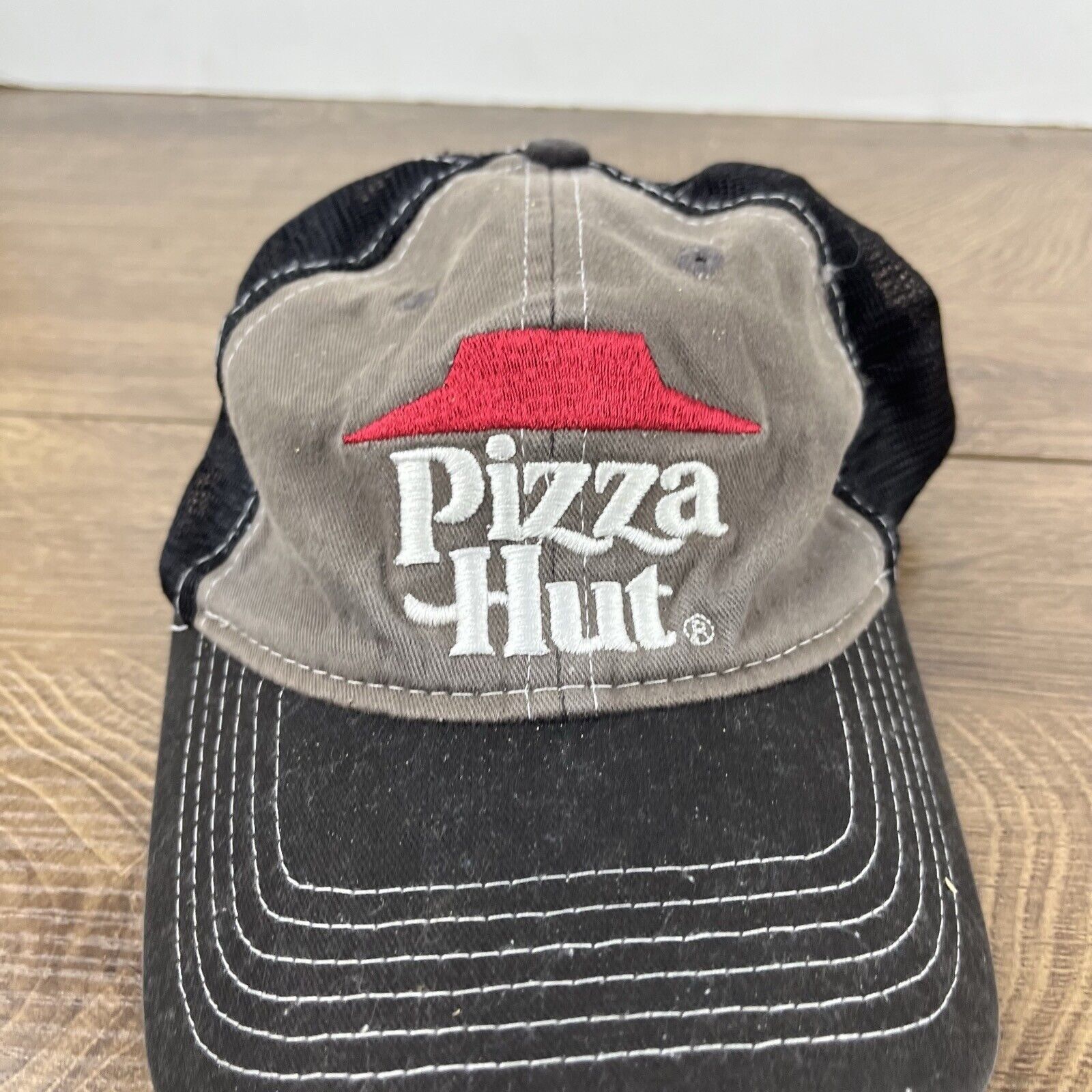 Other Pizza Hut Hat Pizza Hut Baseball Hat Gray Hat Adjustable Hat Size ONE SIZE - 6 Thumbnail