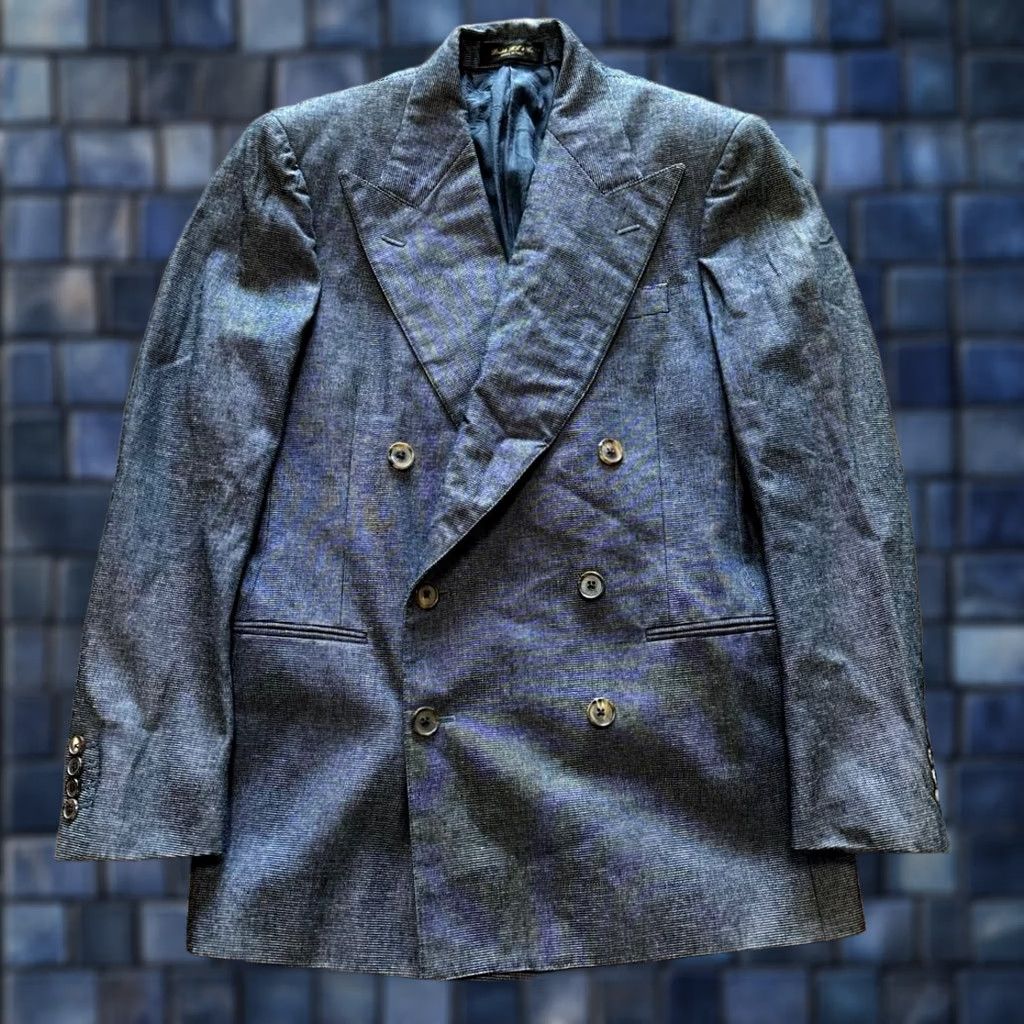 Ralph Lauren RRL Ralph Lauren Men's Jacket Indigo Double-Breasted Tailored 36R VINTAGE? Size US XXS / EU 40 - 1 Thumbnail