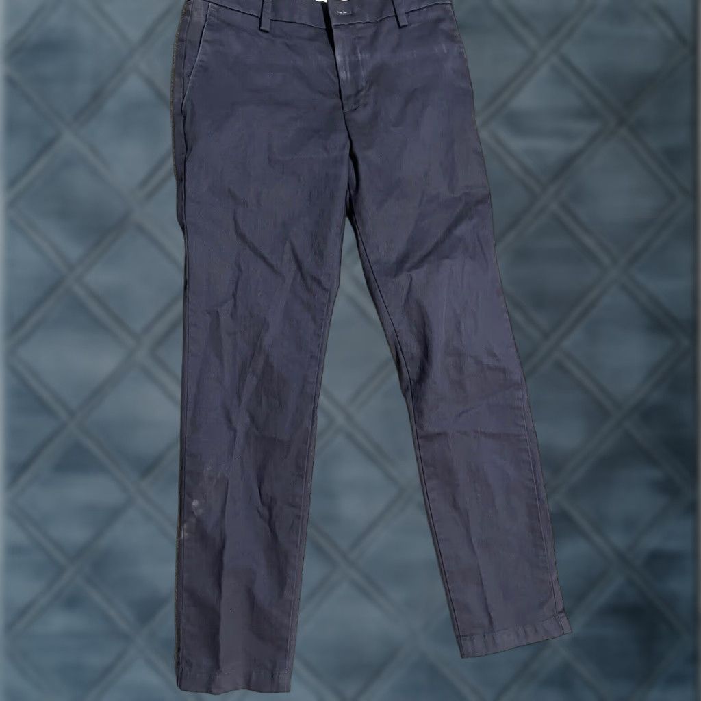 Dockers DOCKERS Signature Khakis Slim Fit Pants 30x32 Navy Blue Men's Size US 30 / EU 46 - 1 Thumbnail