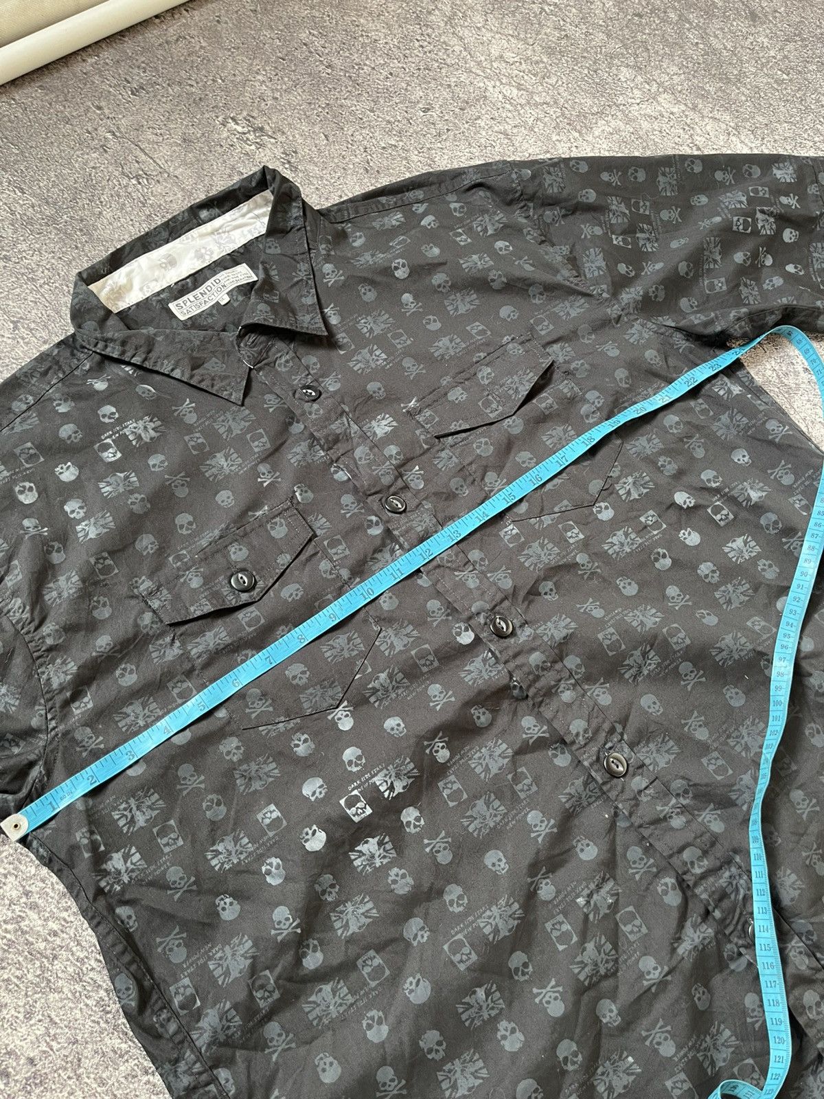 Japanese Brand Y2K SPLENDID SATISFACTION IFSIXWASNINE SKULL SHIRT Size US XL / EU 56 / 4 - 8 Thumbnail