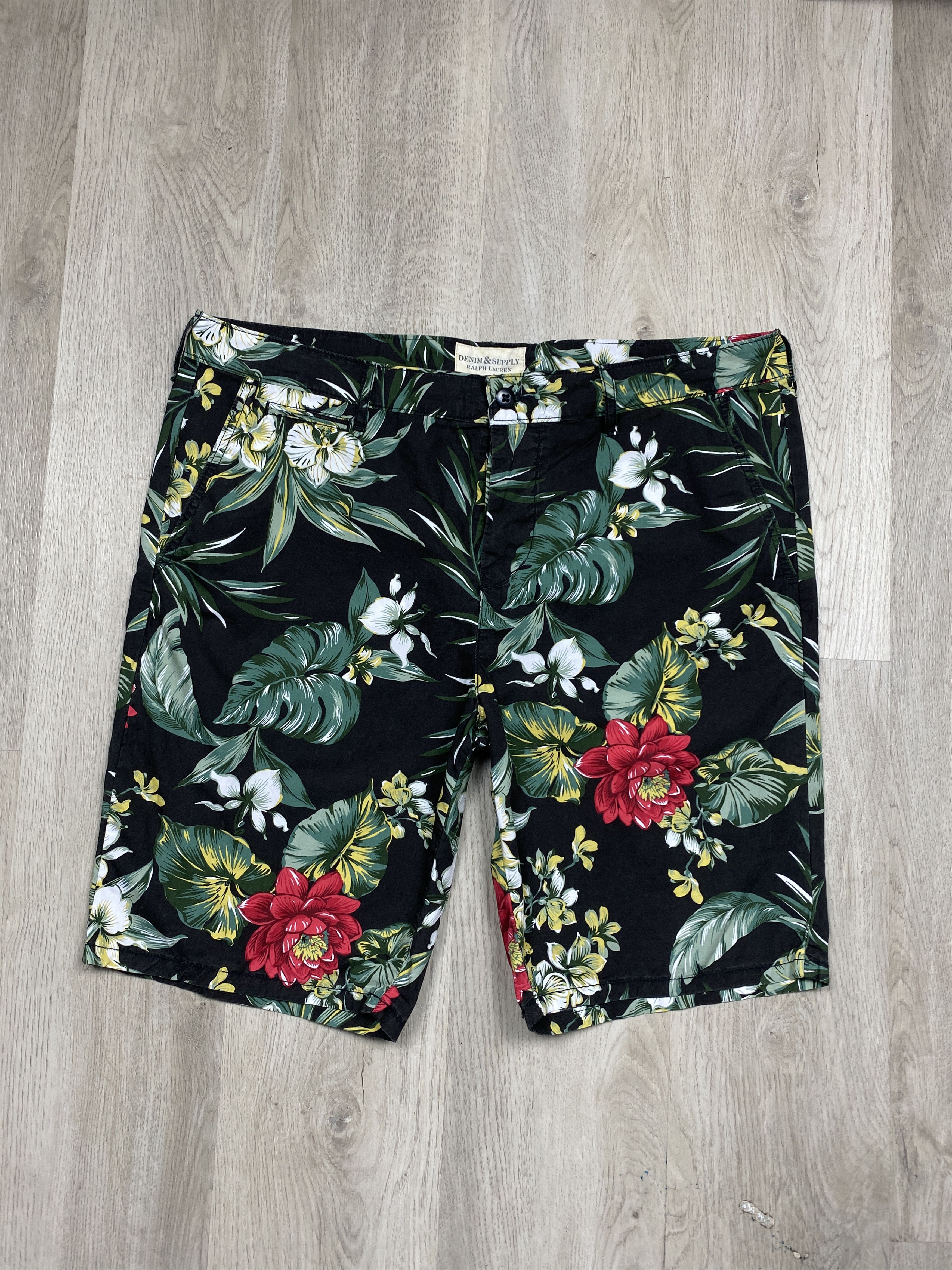 Denim & Supply Ralph Lauren Denim And Supply Polo Ralph Lauren Mens Floral Print Shorts Size US 38 / EU 54 - 1 Thumbnail