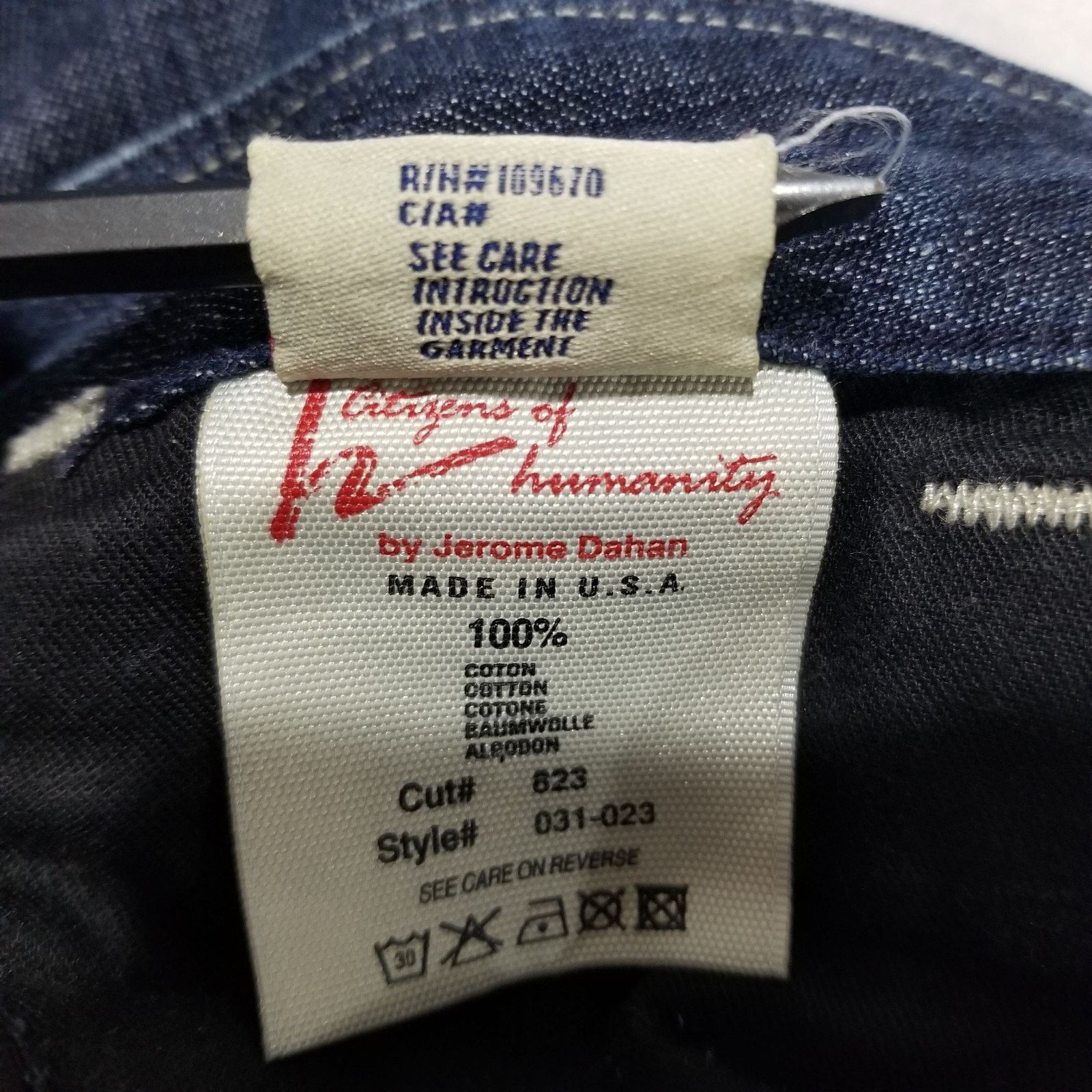 Citizens Of Humanity Citizens Of Humanity Jeans 29 Low Slung Trouser Wide Leg Size 29" - 5 Thumbnail