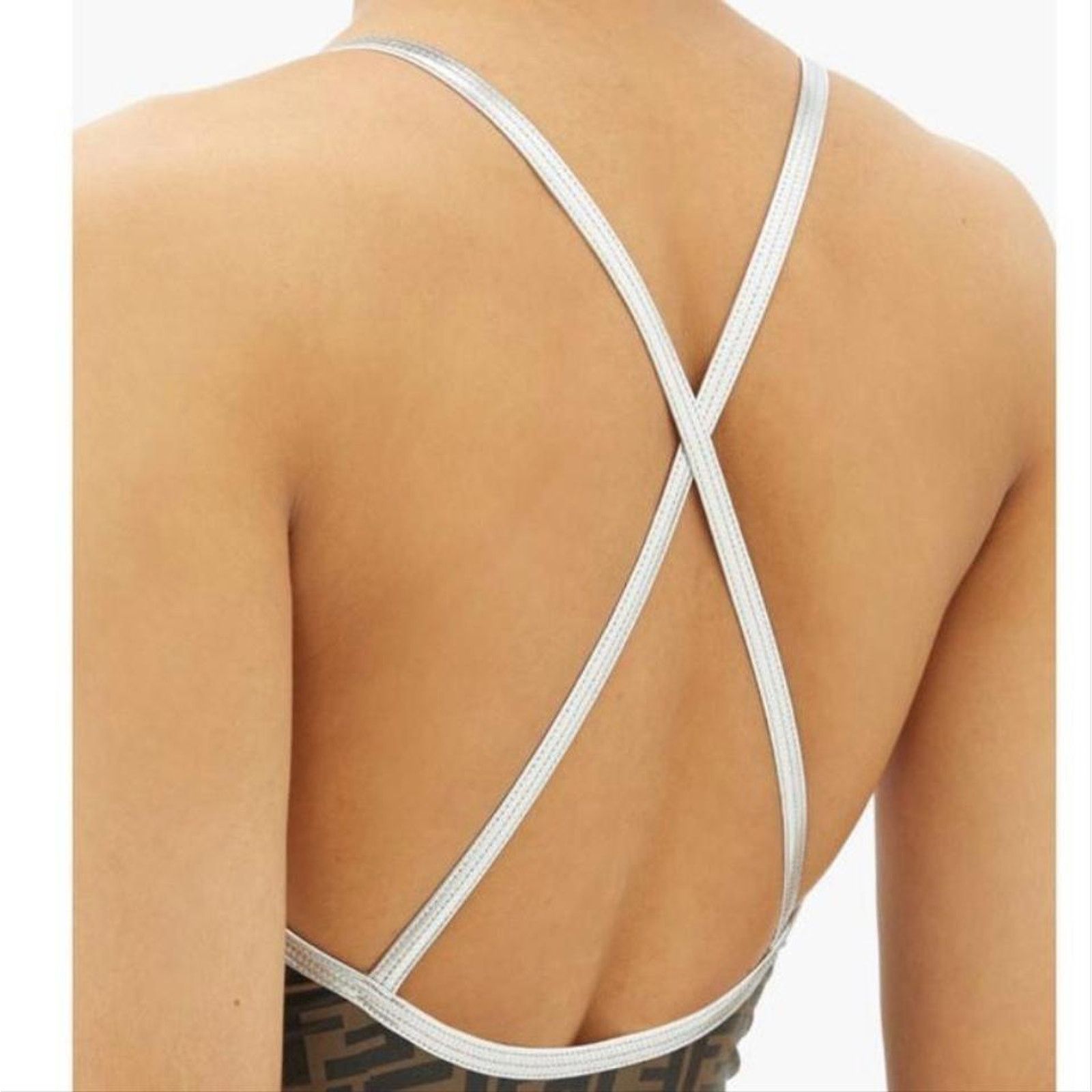 Fendi FF logo v neck swimsuit body suit Size S / US 4 / IT 40 - 5 Thumbnail