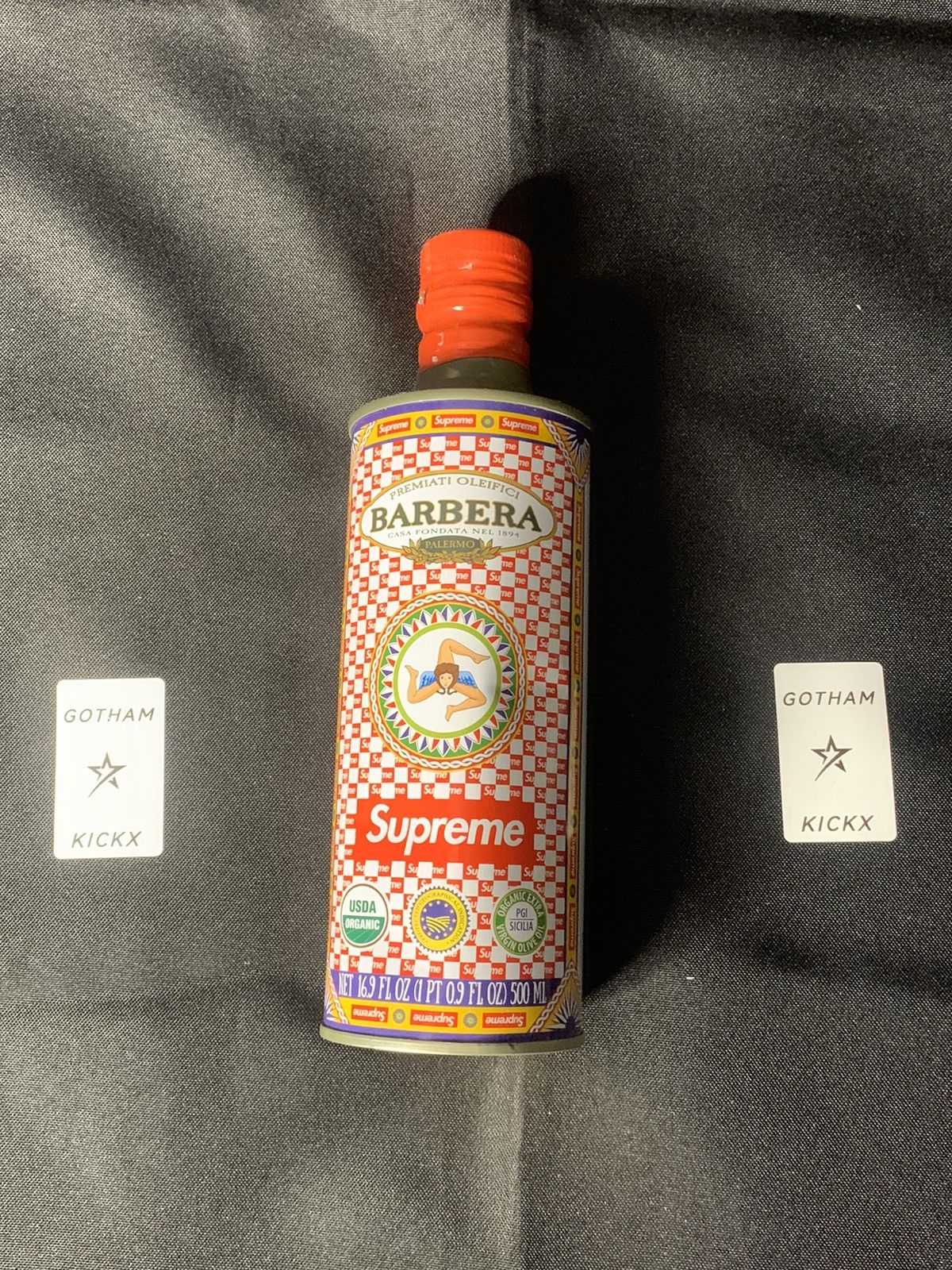 image of Supreme X Barbera 100% Extra Virgin Olive Oil in Red, Men's