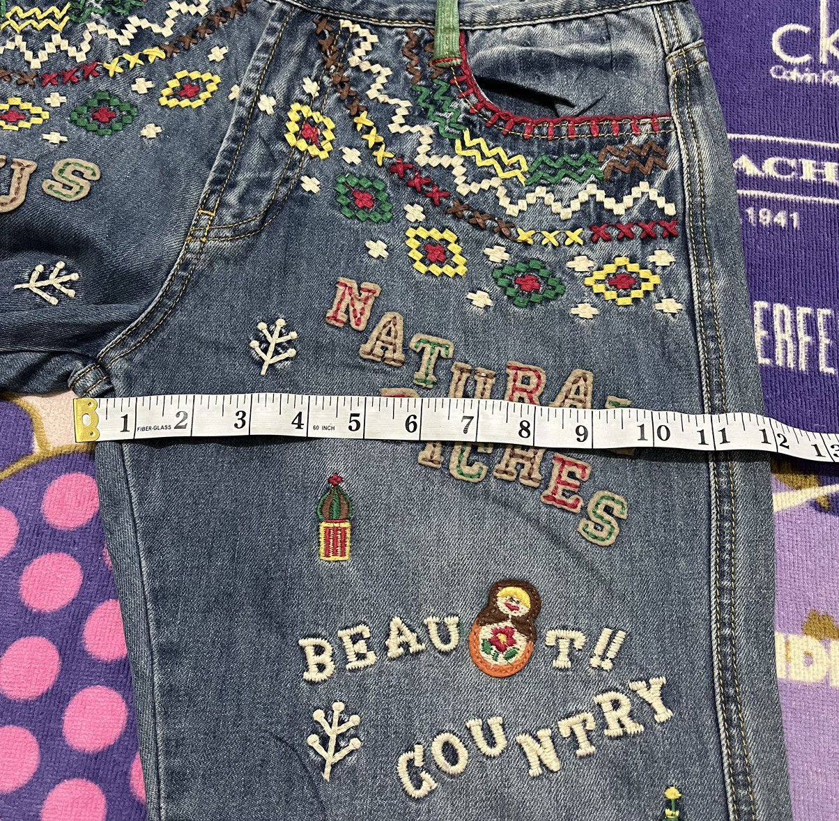 Japanese Brand ROUGH Rare Design Denim Pant Size US 30 / EU 46 - 16 Thumbnail