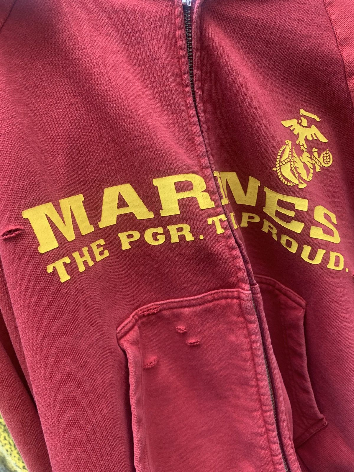 ★人気【Project G/R】★Reconstructed Folded Zip Hoodie★Red Hype × Japanese Brand × Streetwear PROJECT GR RECONSTRUCTED