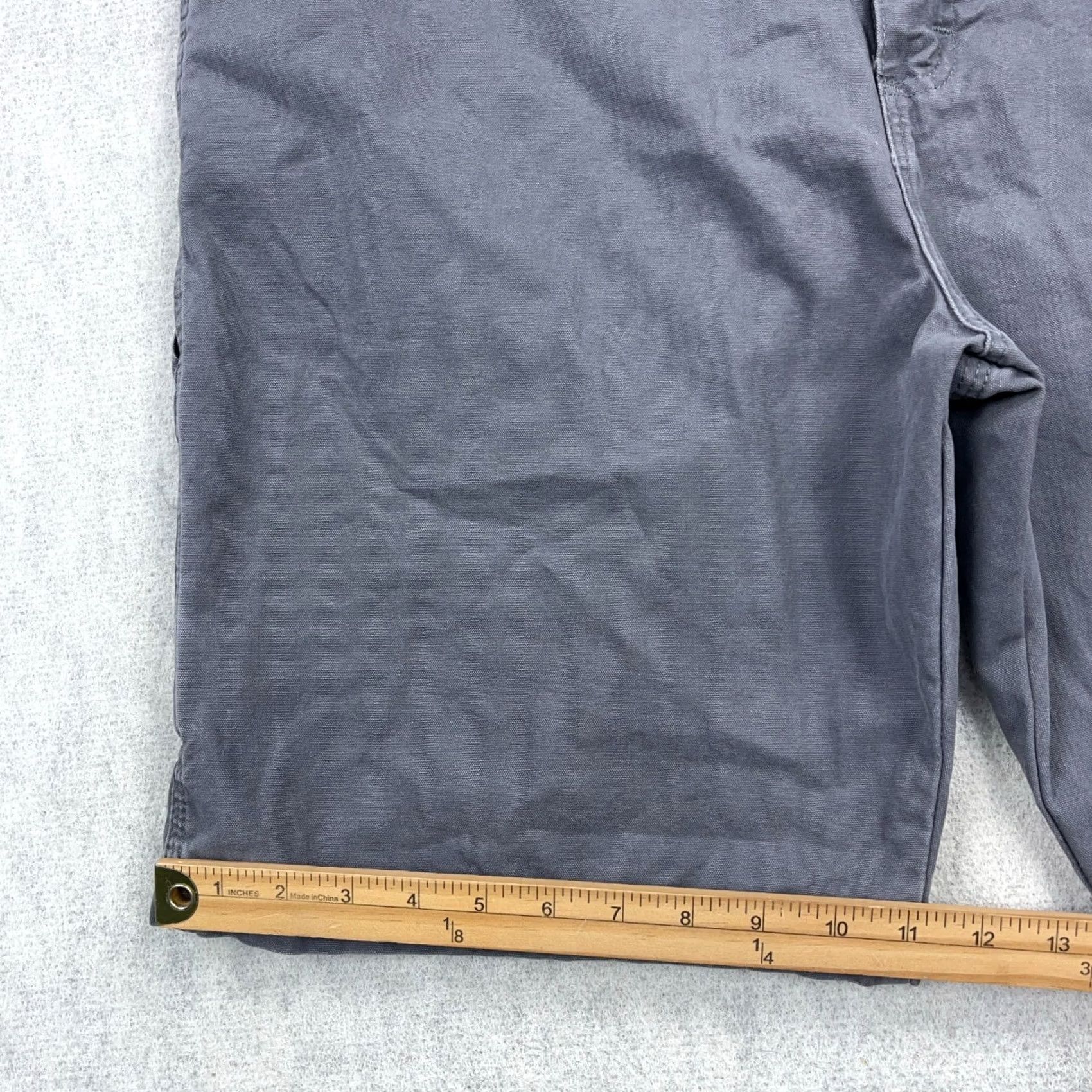 Wrangler VINTAGE Wrangler Shorts Men 38 Carpenter Baggy Gray Canvas Work Wear Skate Bermuda Casual 90s Hip Hop Grunge Rockabilly Classic Mens Size US 38 / EU 54 - 3 Thumbnail