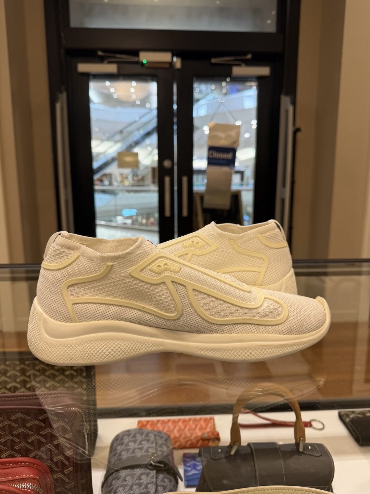 Prada Prada America Cup Slip On Sneaker - White Size US 7 / EU 40 - 4 Thumbnail