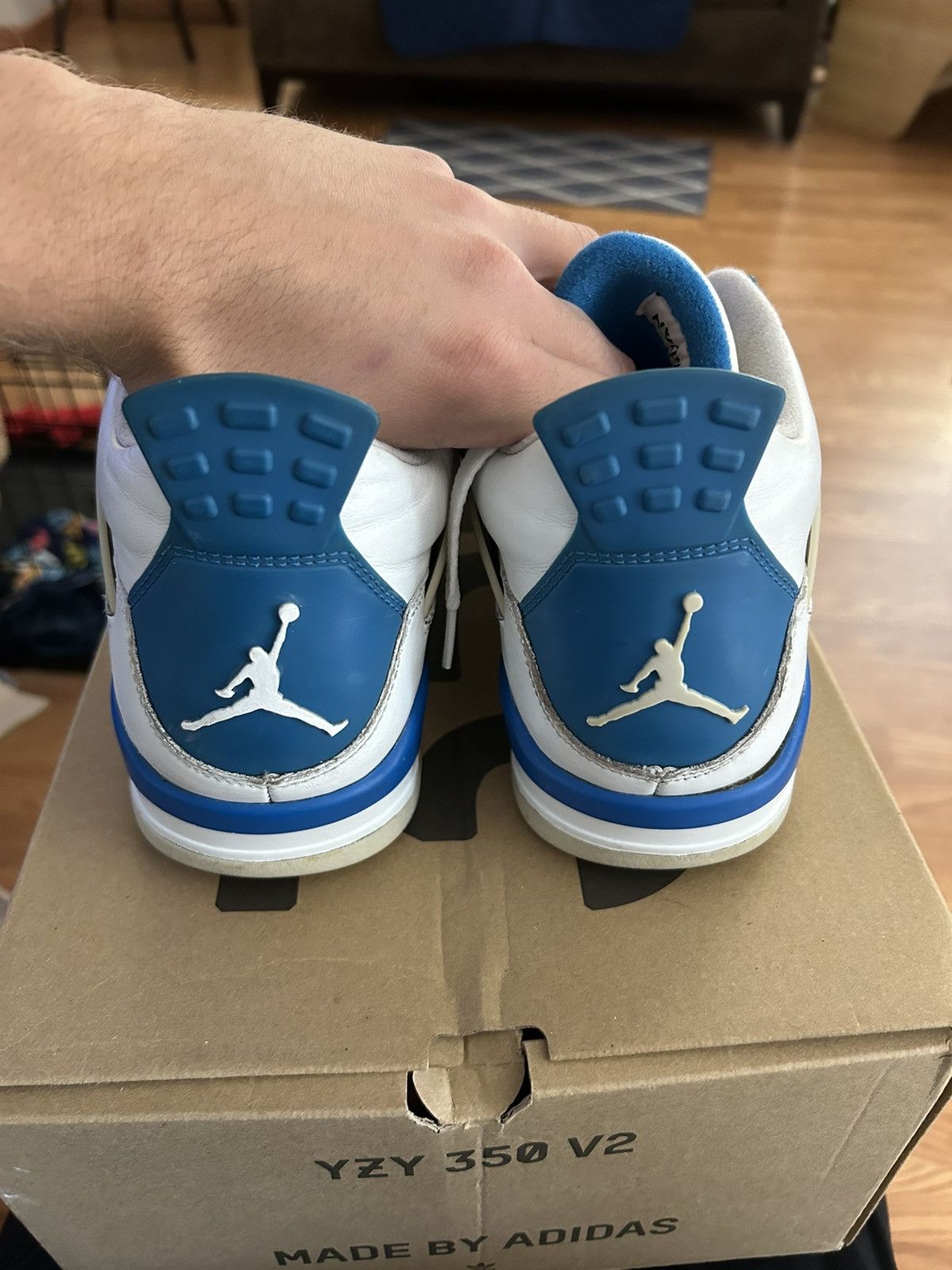 Jordan Brand Military blue 4s 2012 Size US 11.5 / EU 44-45 - 2 Thumbnail