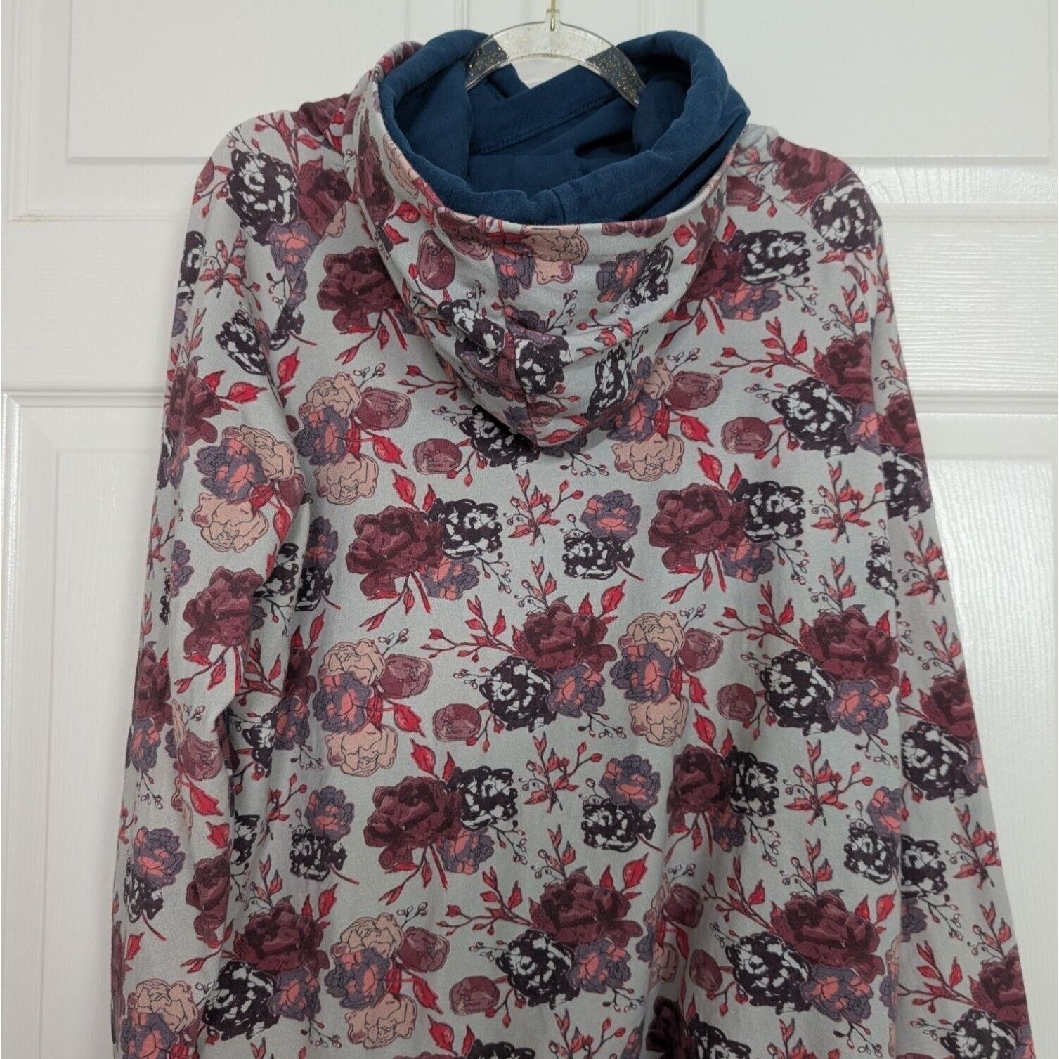 Other Ampersand Avenue Floral Hoodie Womens Size XXL Blue Size XXL / US 16-18 / IT 52-54 - 10 Thumbnail