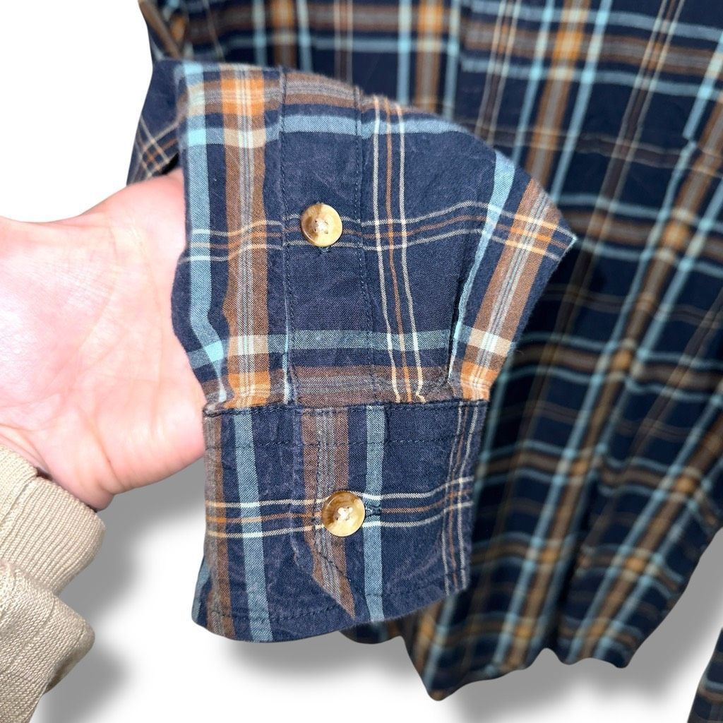 Woolrich Woolen Mills Woolrich 90s Blue Plaid Button Down Shirt Sz M Size US M / EU 48-50 / 2 - 4 Thumbnail