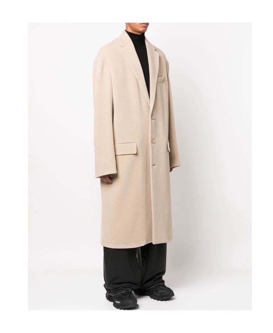 Balenciaga Balenciaga Men's Beige Single-Breasted Coat FR 46 Size US S / EU 44-46 / 1 - 1 Thumbnail