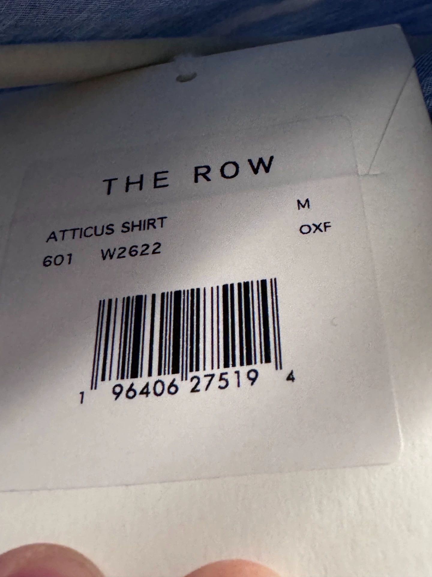 The Row THE ROW men's blue shirt M new Size US M / EU 48-50 / 2 - 5 Thumbnail