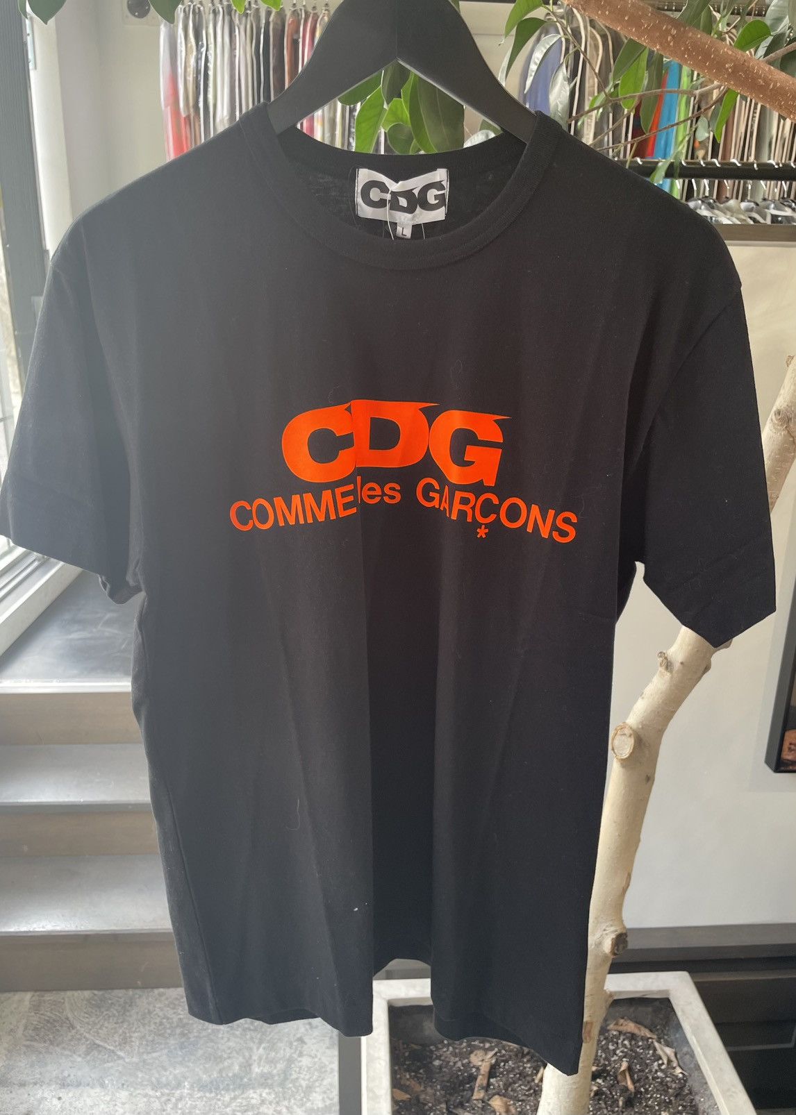 Comme des Garcons CDG Fluo Color Tee Black Size US L / EU 52-54 / 3 - 1 Thumbnail