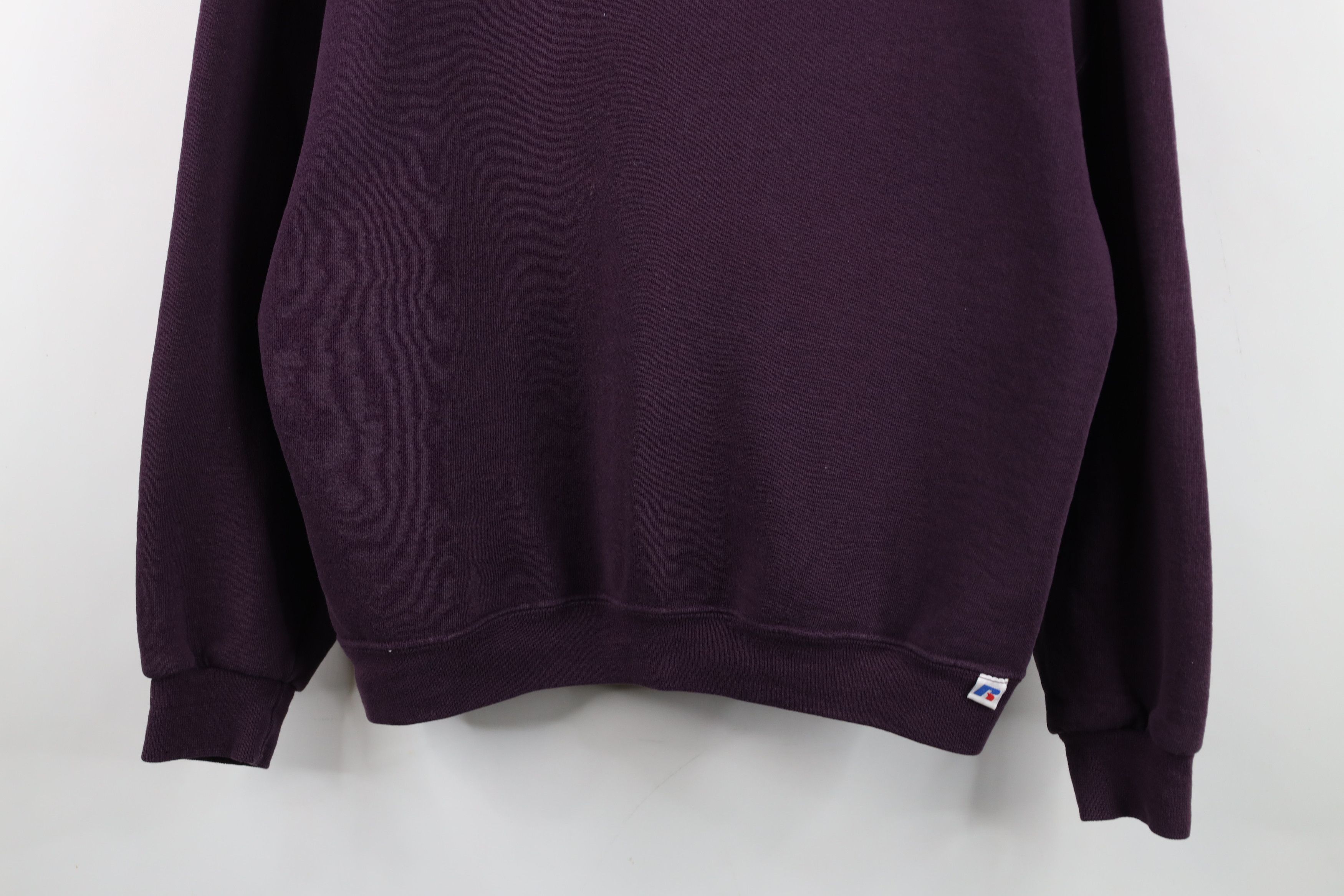 Russell Athletic Vintage 90s Russell Athletic Crewneck Sweatshirt Purple Size US L / EU 52-54 / 3 - 3 Thumbnail