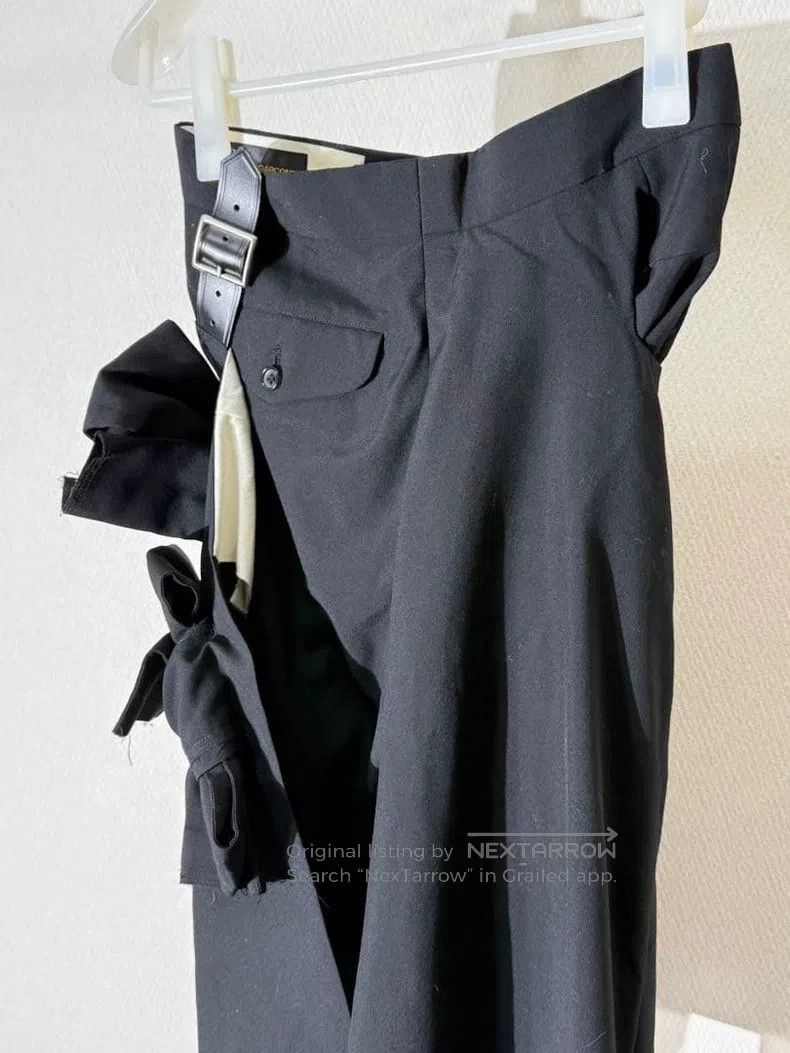 Comme des Garcons Comme Des Garcons size XS Black Vintage Bow Tie Pants Size 23" - 5 Thumbnail