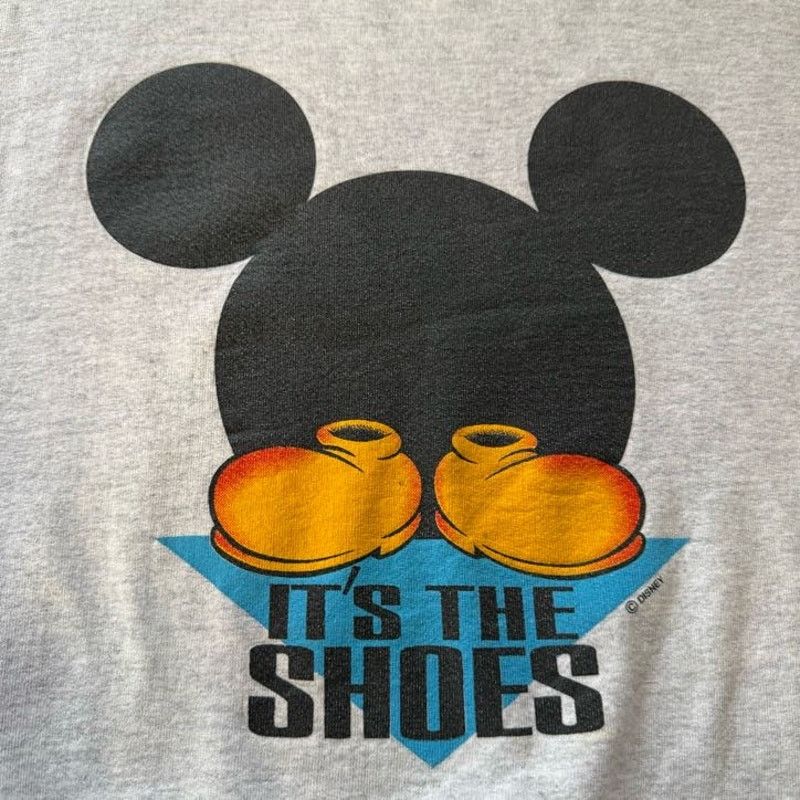 Disney Vintage Mickey Its the Shoes Crew Neck Size US L / EU 52-54 / 3 - 3 Thumbnail