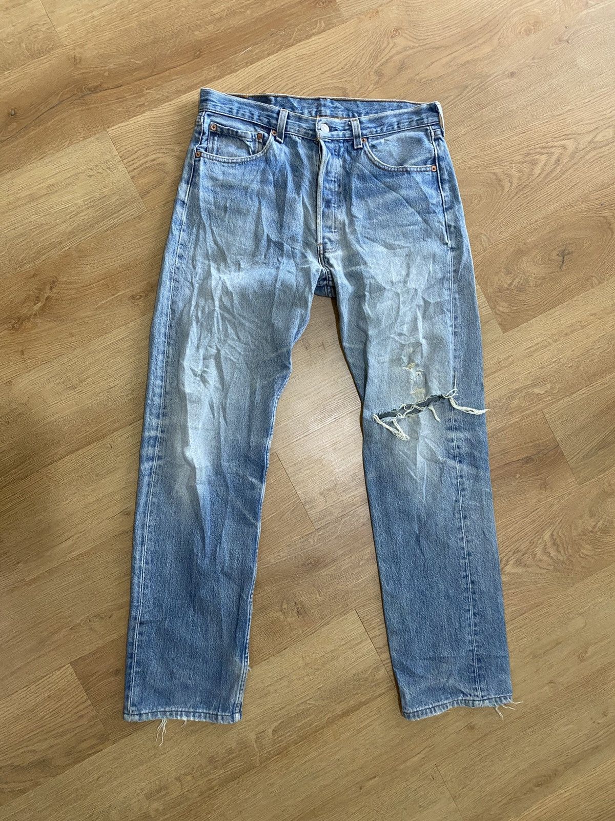 Levi's Vintage Clothing Vintage LEVIS 501 Made In Usa Size US 34 / EU 50 - 2 Thumbnail