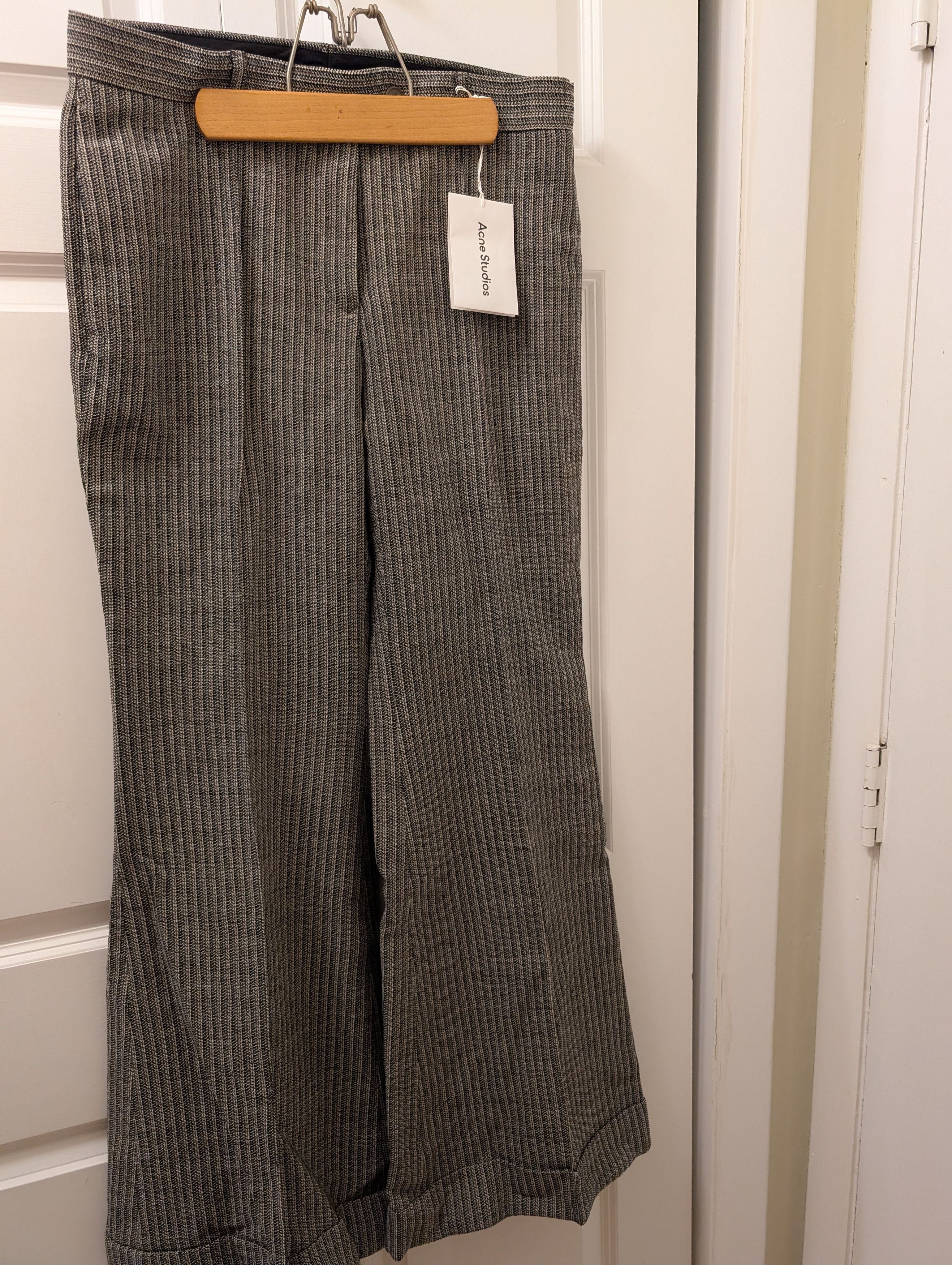 Acne Studios Acne Studios NWT Multicolored Wool-blend Flared Pants EU40 Size 30" / US 8 / IT 44 - 3 Thumbnail