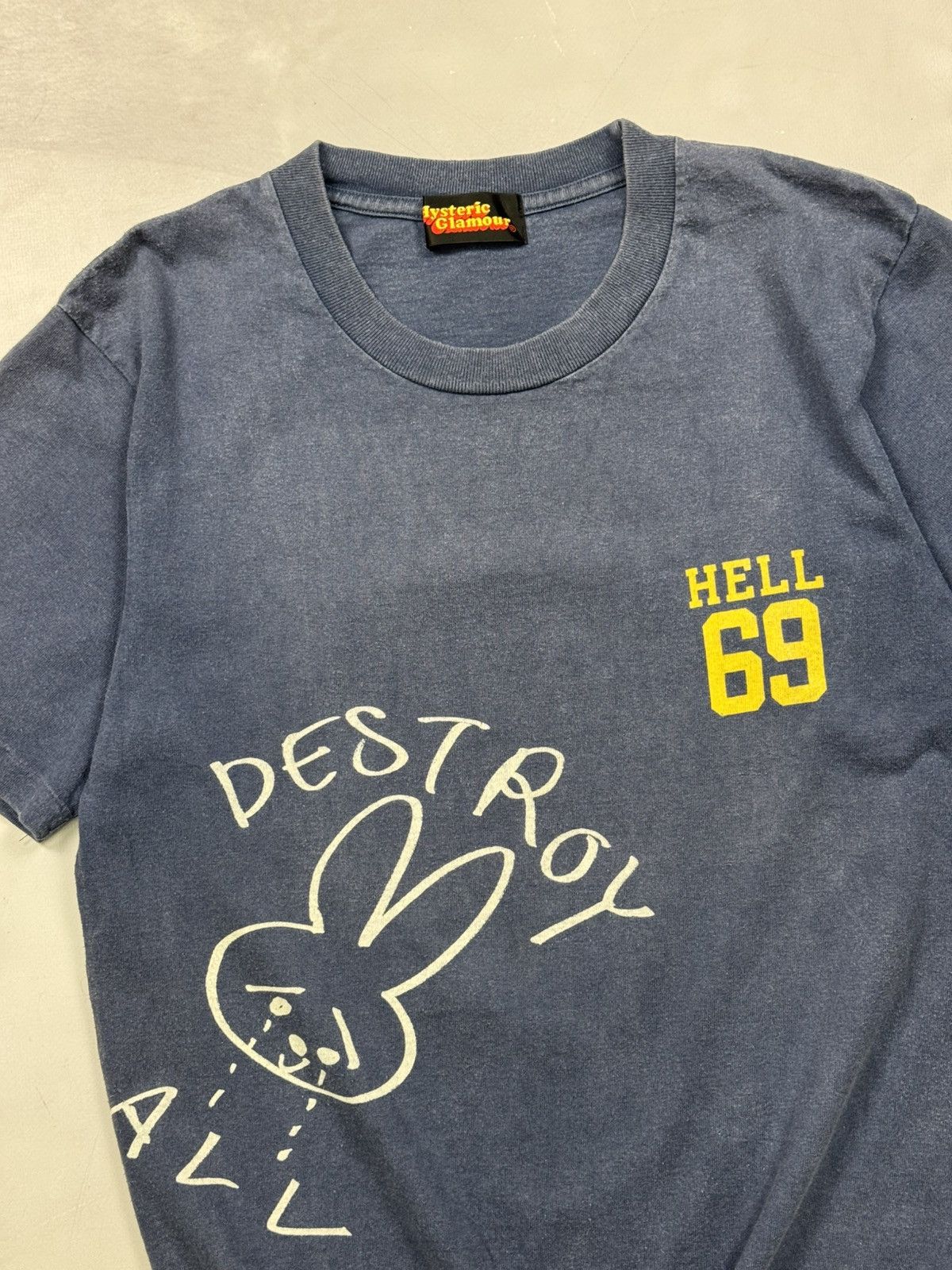 Hysteric Glamour 90s Hysteric Glamour Hell 69 Tee(Navy/M) Size US M / EU 48-50 / 2 - 4 Thumbnail