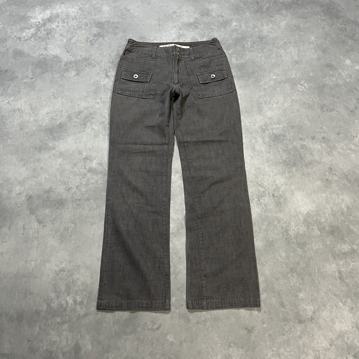 45rpm 45RPM Japanese Wide Flare Cotton Trousers Made in Japan Size US 27 - 1 Thumbnail