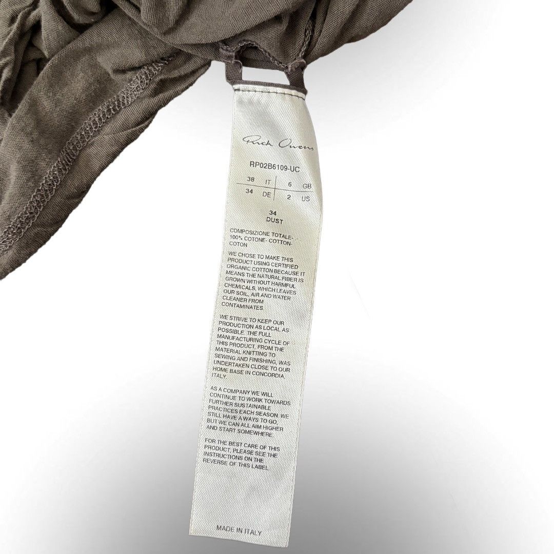 Rick Owens Rick Owens “Dylan Tee” Strobe F/W 2022 Size XS / US 0-2 / IT 36-38 - 3 Thumbnail