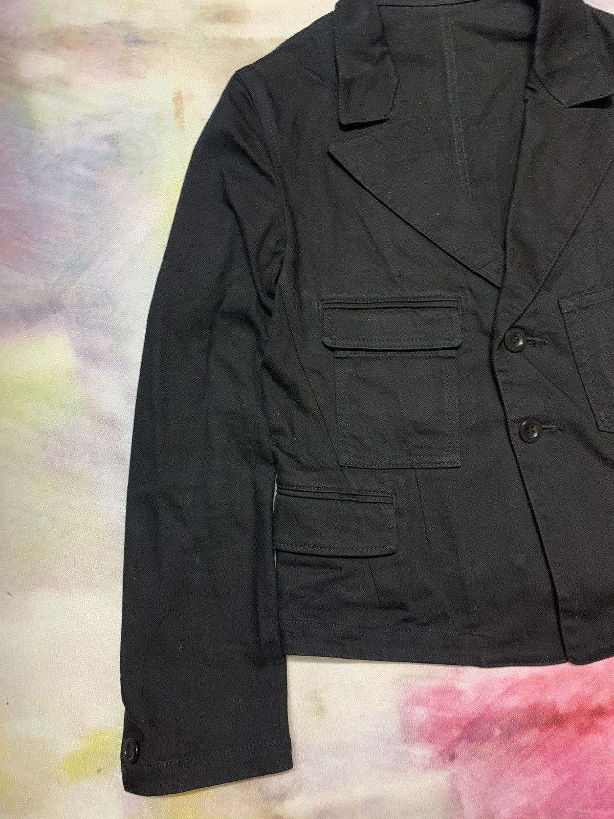 Yohji Yamamoto Yohji Yamamoto +NOIR Cropped Denim Chore Jacket Size US S / EU 44-46 / 1 - 3 Thumbnail